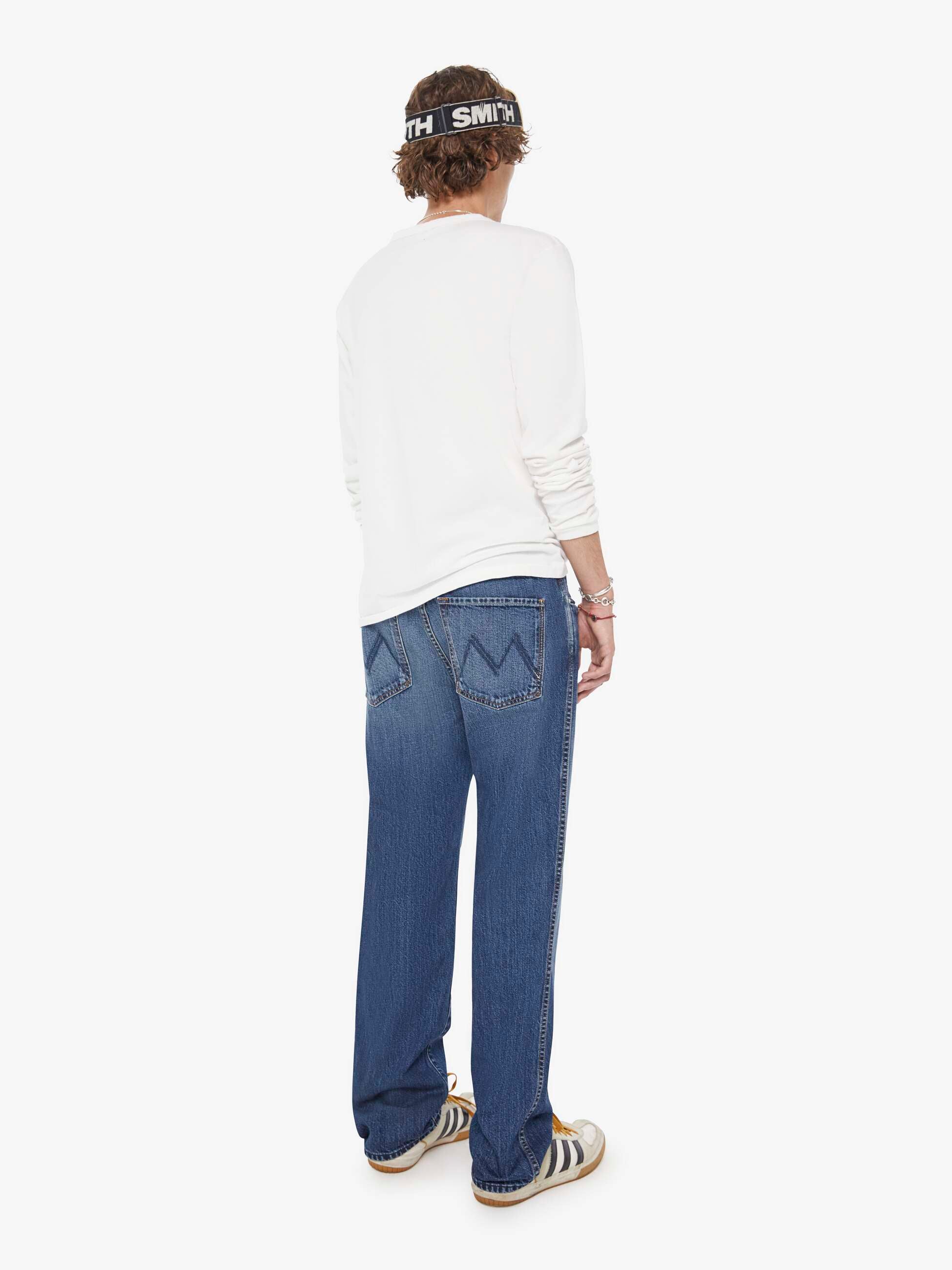 Mother Denim The Bronco Jeans Herren Blau Straight Baumwolle