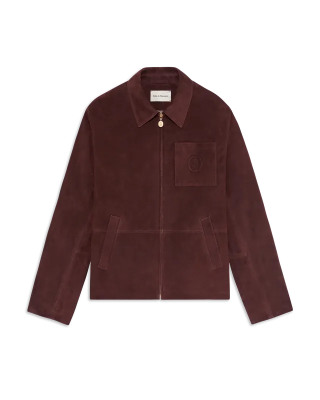 Drôle De Monsieur D Mirror Lederjacke Braun Ziegenleder