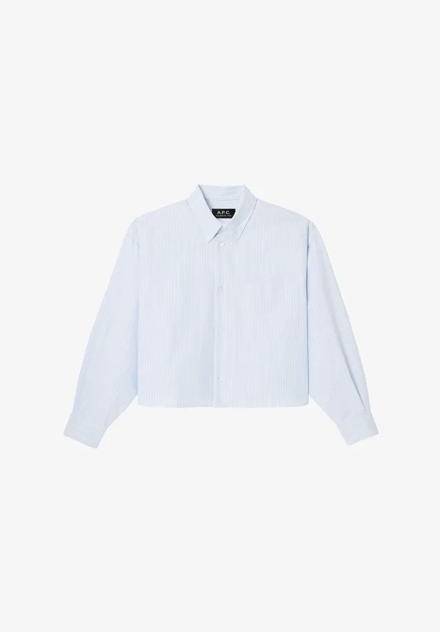 A.P.C. Sophia Button Down Hemd weiß Baumwolle 38