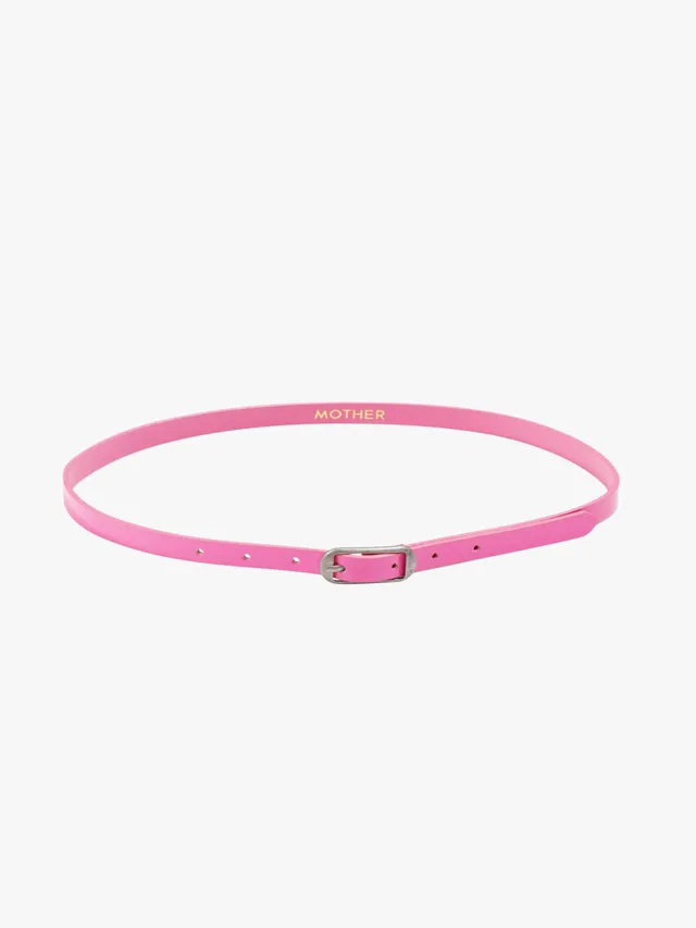 Mother The Patent Leather Belt Gürtel Rosa Frosting