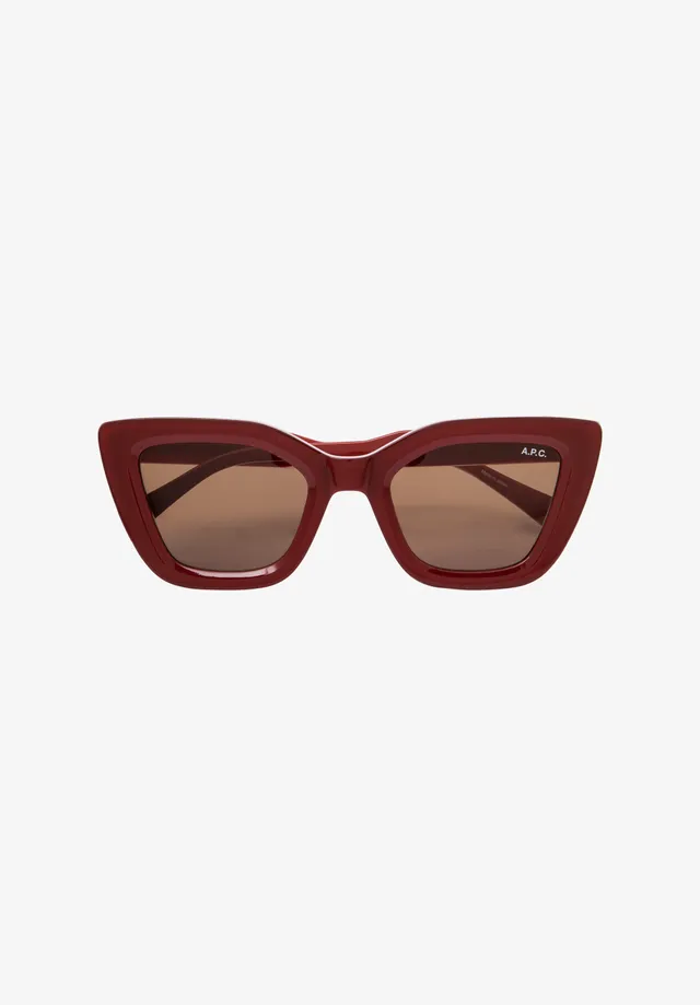 A.P.C. Les Papillons Sonnenbrille TU Braun UV-Schutz Kat 3