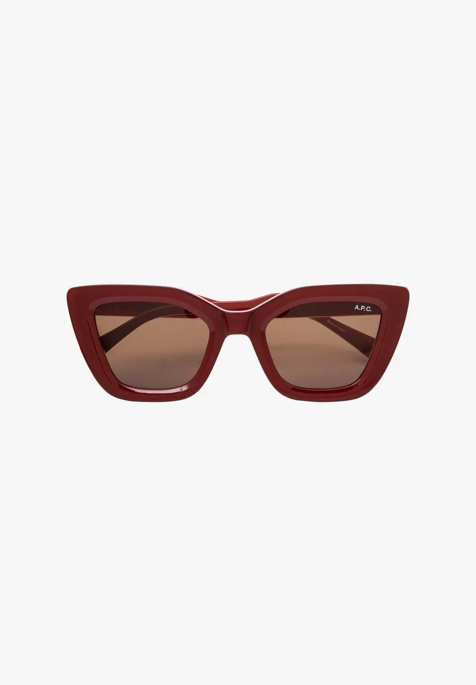 A.P.C. Les Papillons Sonnenbrille TU Braun UV-Schutz Kat 3