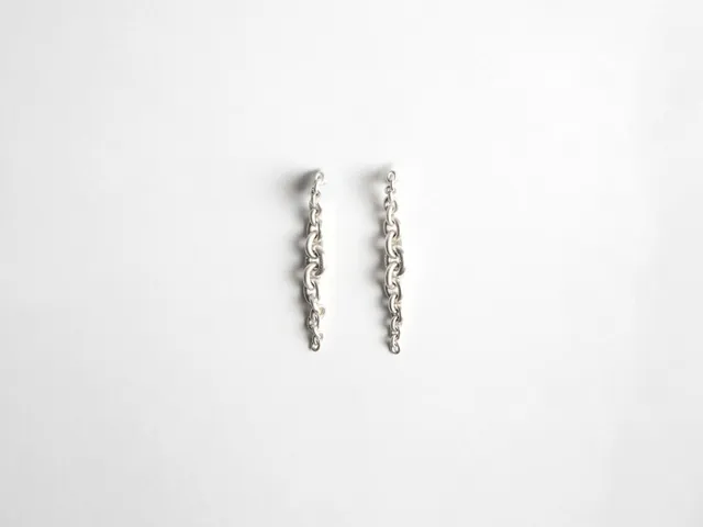 J.W.Anderson Fine Jewellery Chain-Link Ohrringe Weißgold 18kt
