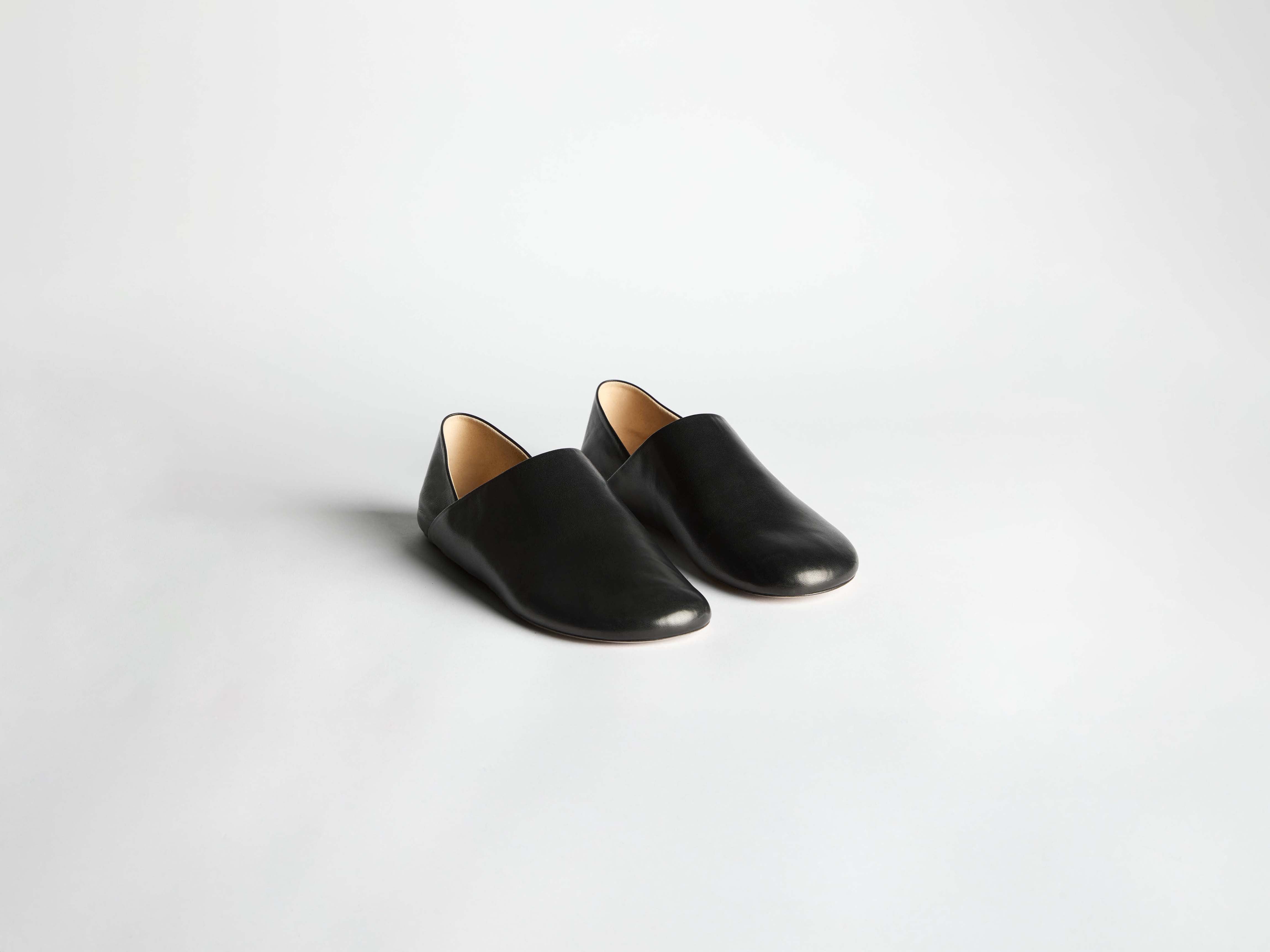 J.W.Anderson Shoes Slipper Mules Slipper Schwarz Nappa-Leder