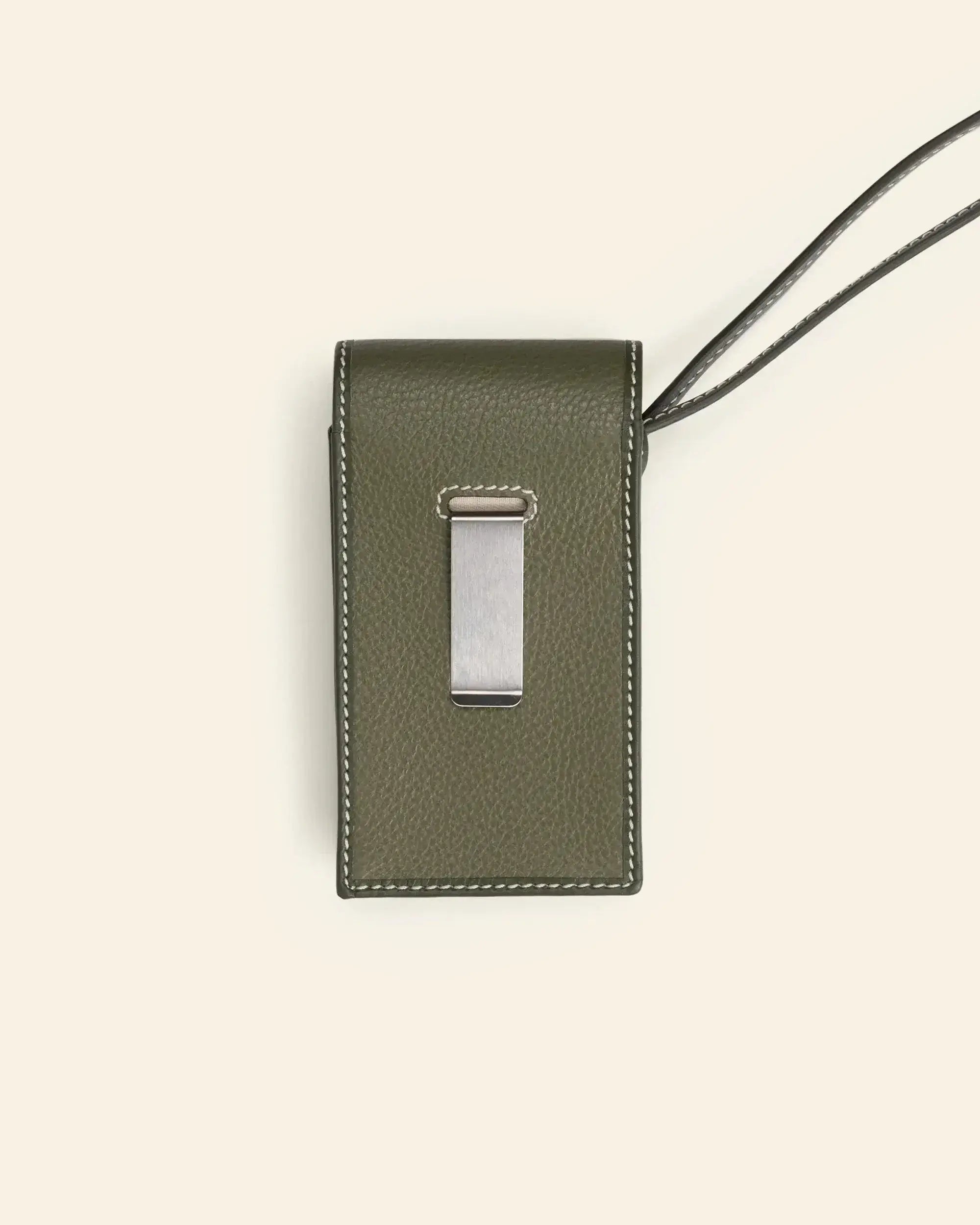 Drôle De Monsieur L'Étui Camera Tasche Khaki Leder