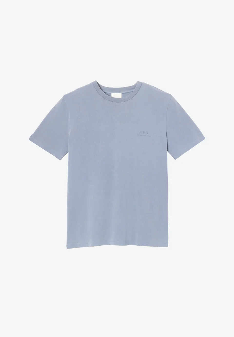 A.P.C. Rue Madame T-Shirt graublau Bio-Baumwolle