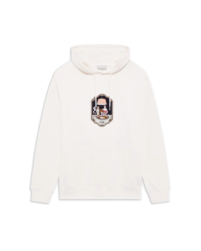 Drôle De Monsieur Casino Scene Hoodie Kapuzenpullover Ecru