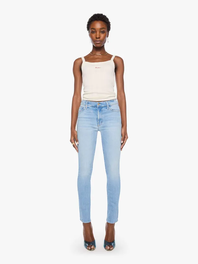 Mother Denim Mid Rise Dazzler Hover Jeans Derby Doll