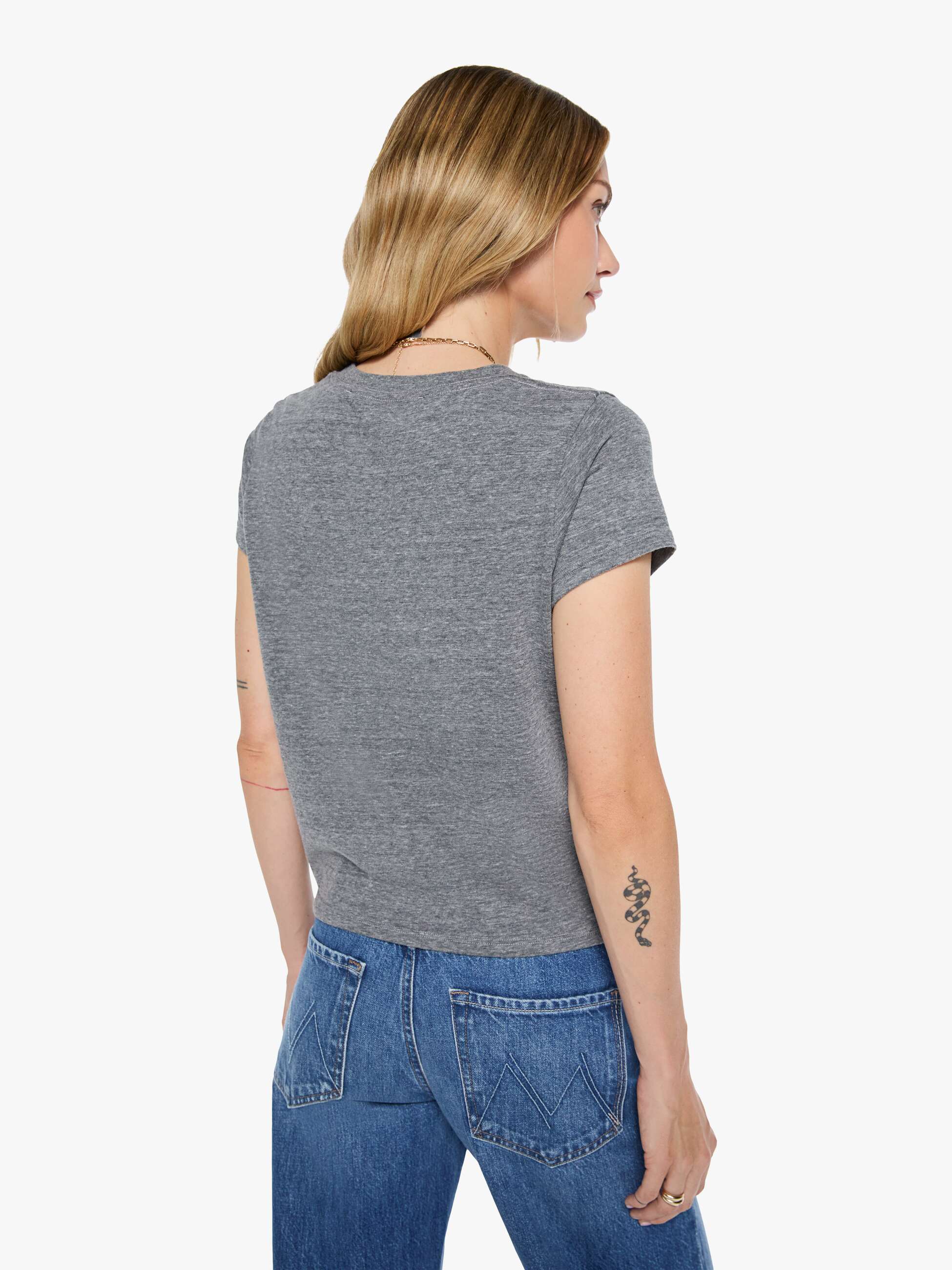 Mother The Lil Goodie Goodie T-Shirt Heather Grey