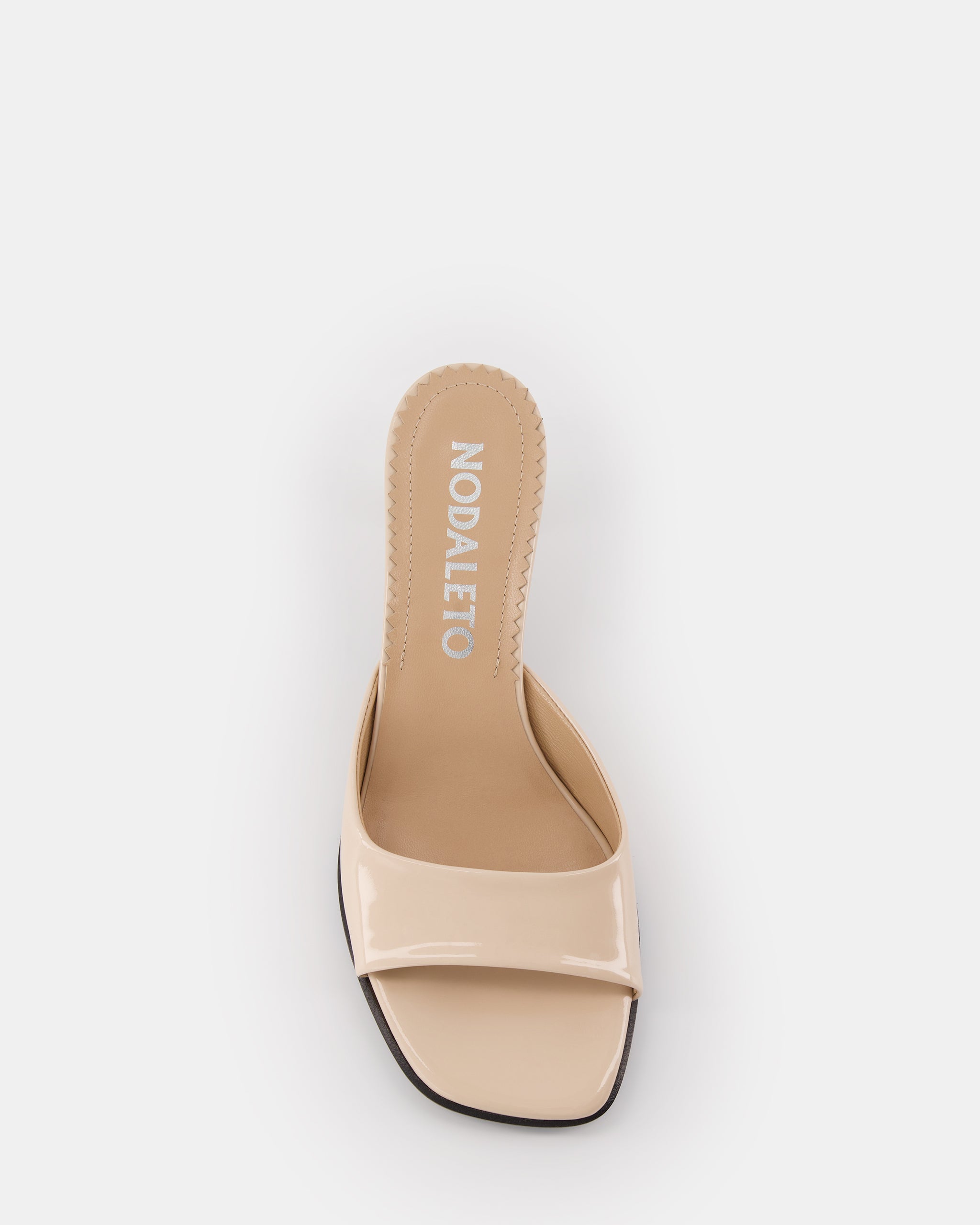 Nodaleto Dona Reese Mules Moonlight Patent 50mm