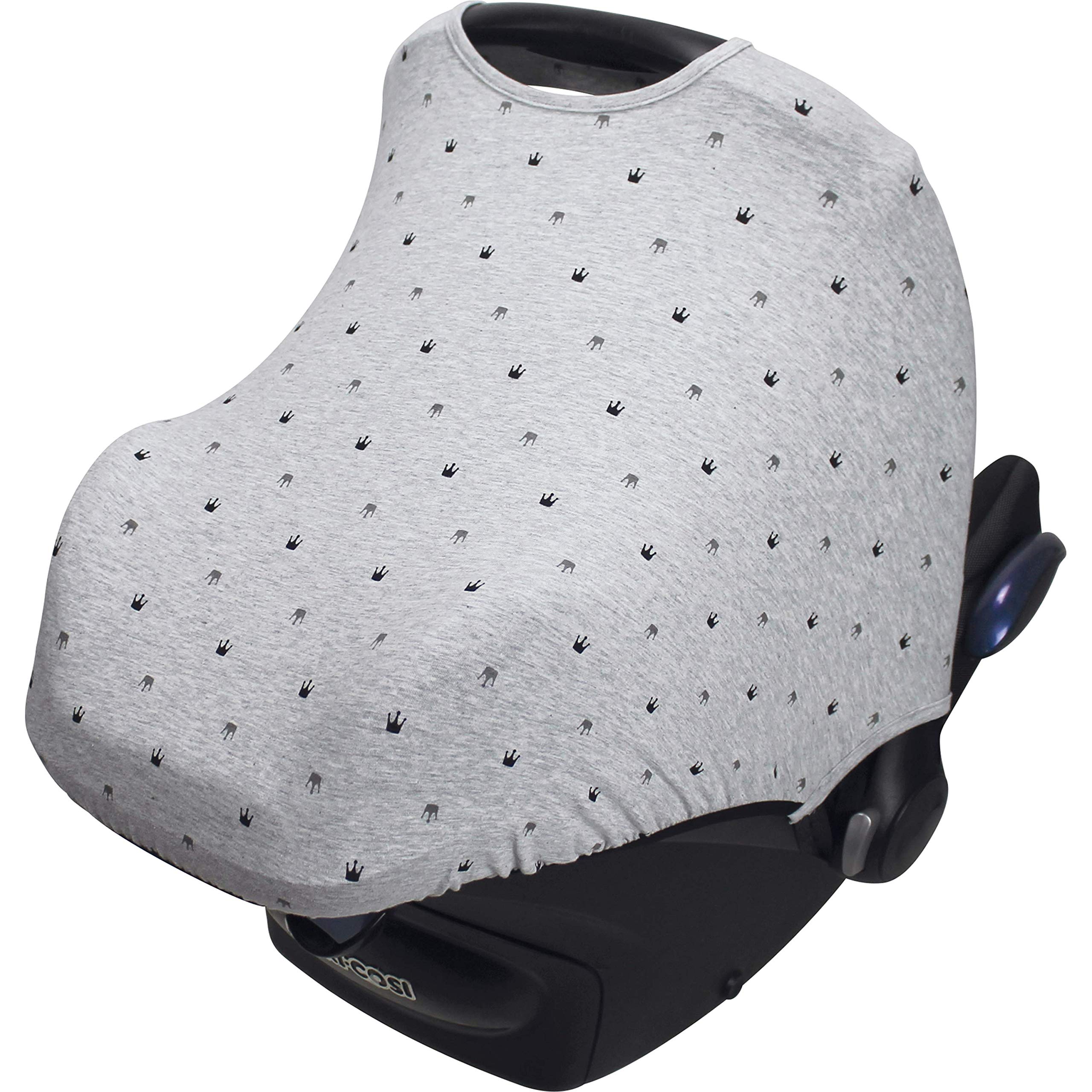 Dooky Hoody Sonnenschutz Light Grey Crown mit Seat Cover 0+