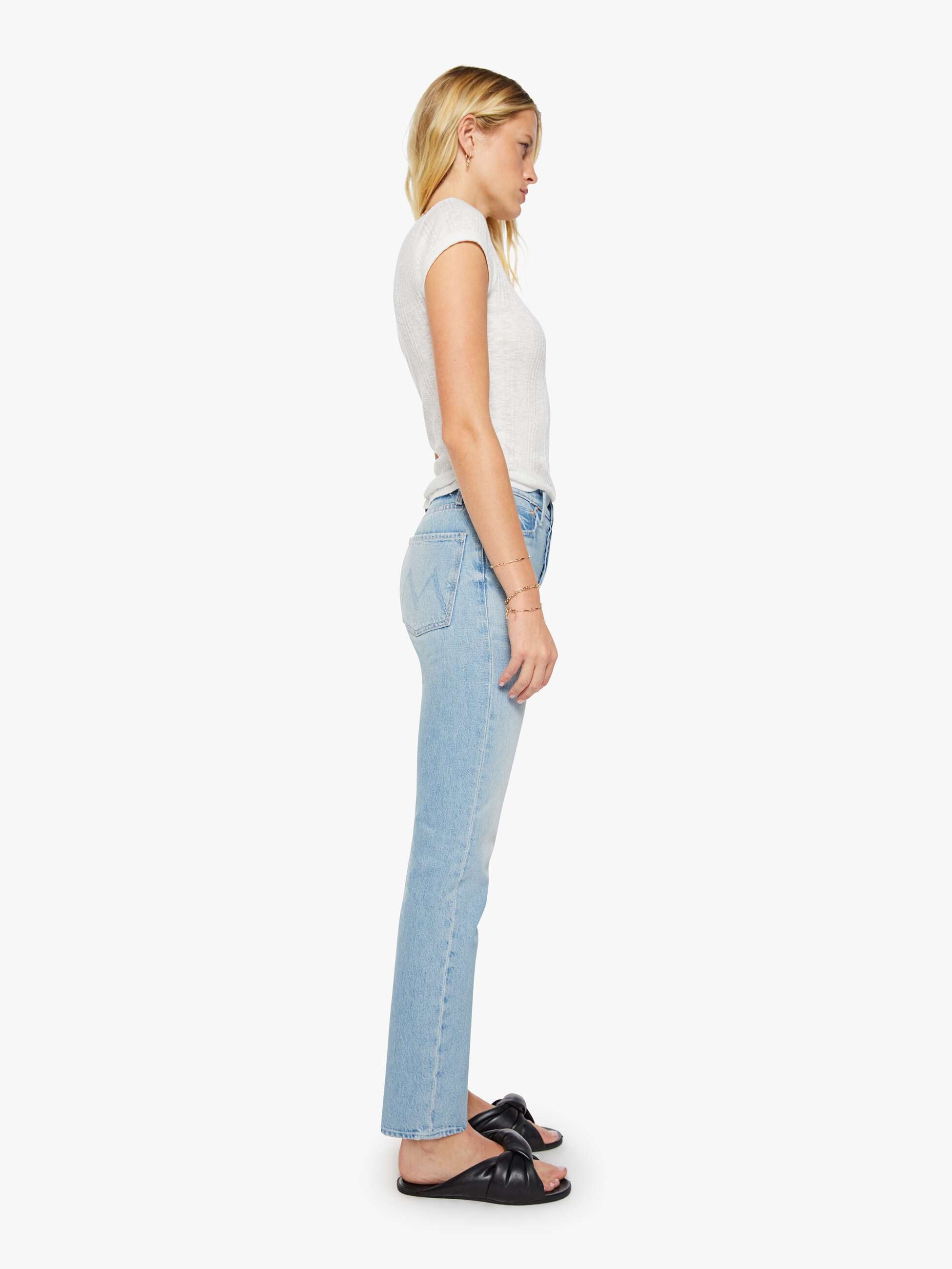Mother The Tomcat Skimp Jeans Head Rush Hellblau Straight