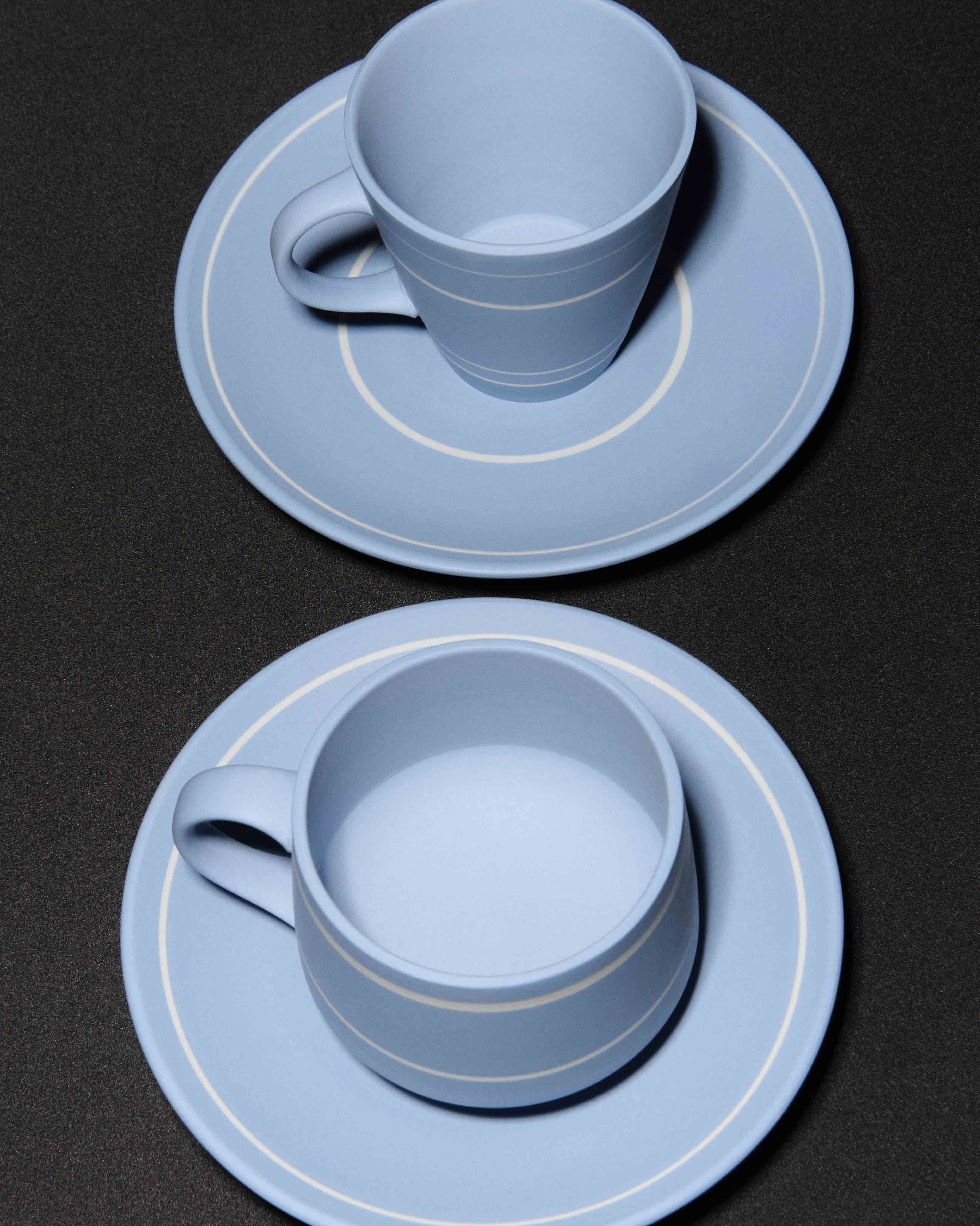 J.W.Anderson Tableware Kaffeetasse Untertasse Hellblau Wedgwood