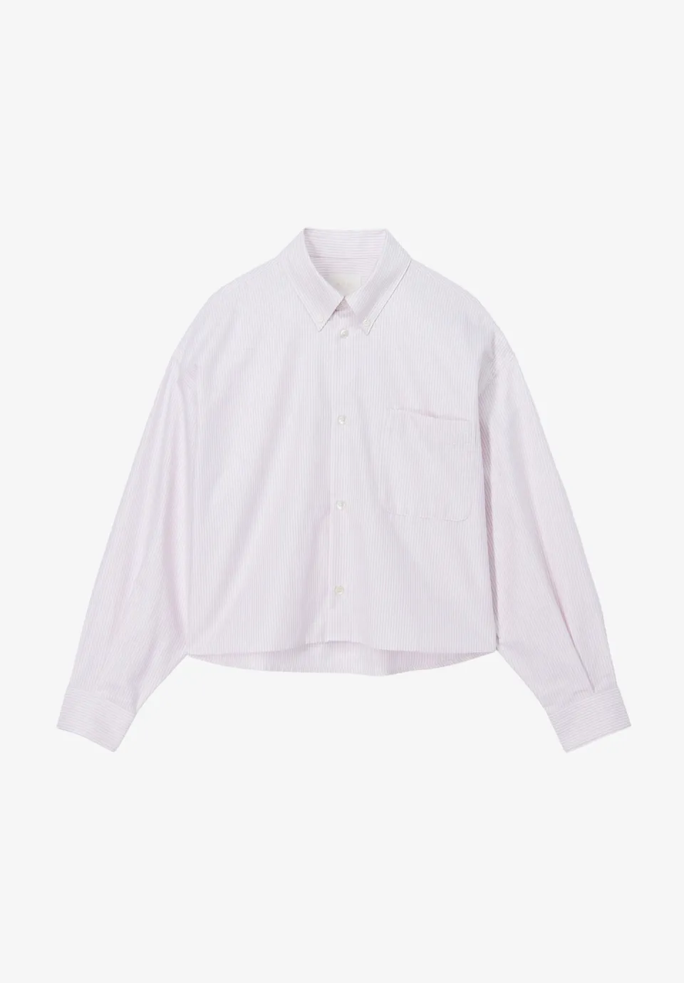 A.P.C. Oxford-Hemd kurz lila Bio-Baumwolle Gr.36