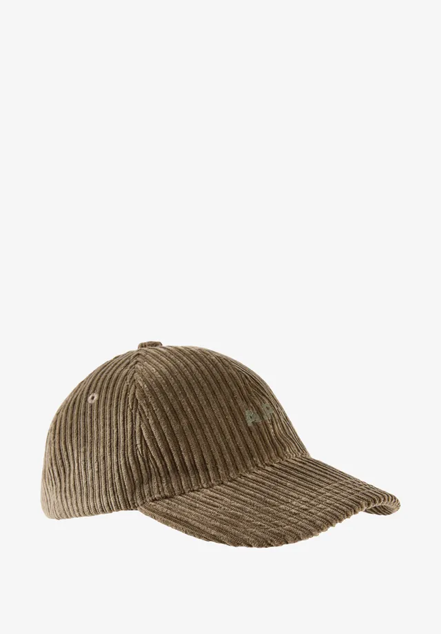 A.P.C. Schirmmütze Samt Cord Logo verstellbar Gr. 58
