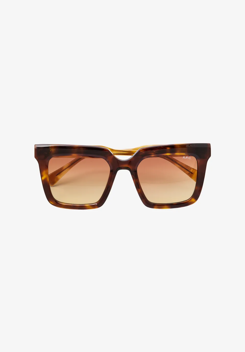 A.P.C. Les Carrées Sonnenbrille braun TU UV-Schutz