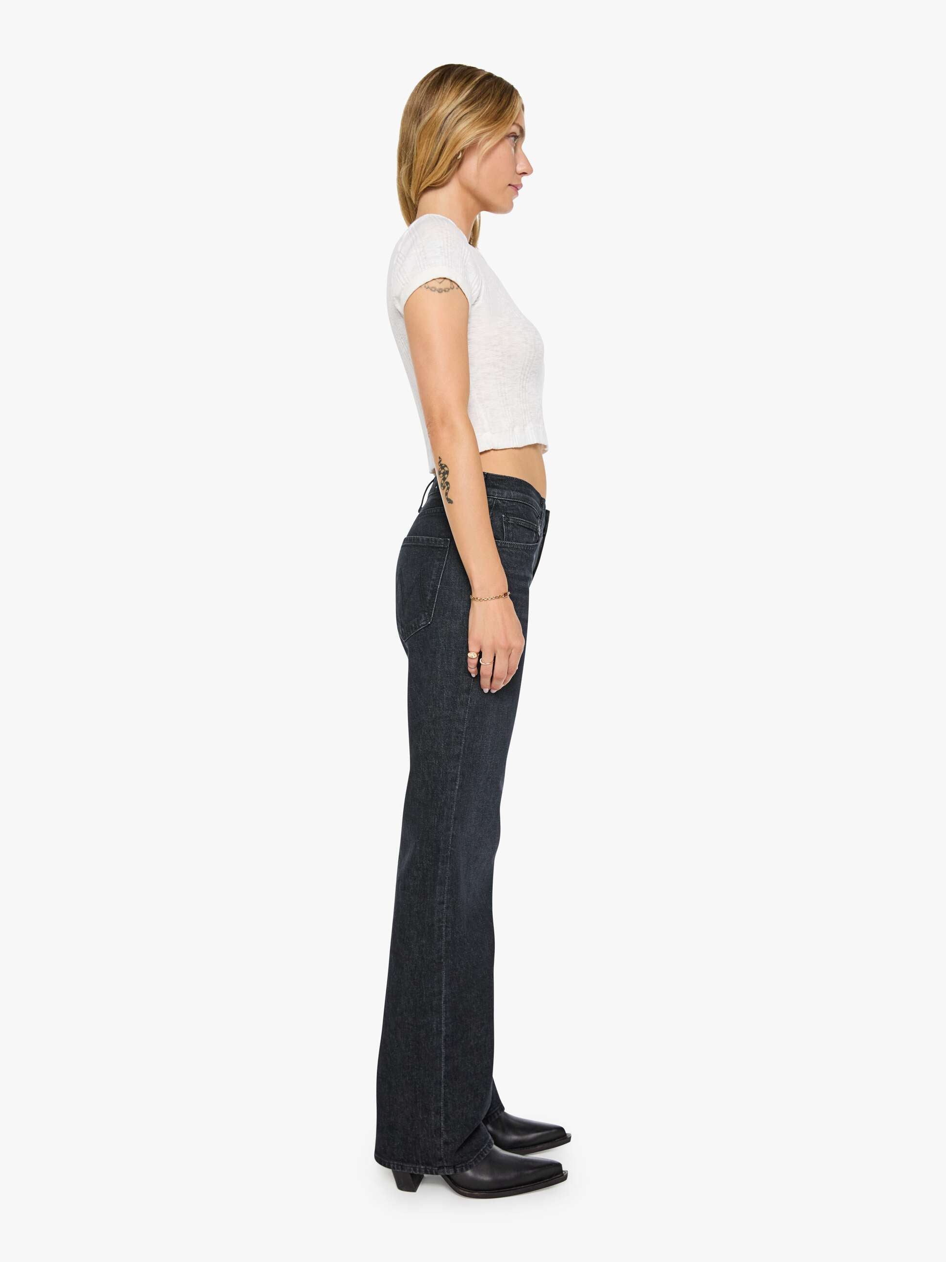 Mother The Reifler Straight Jeans Schwarz Superior