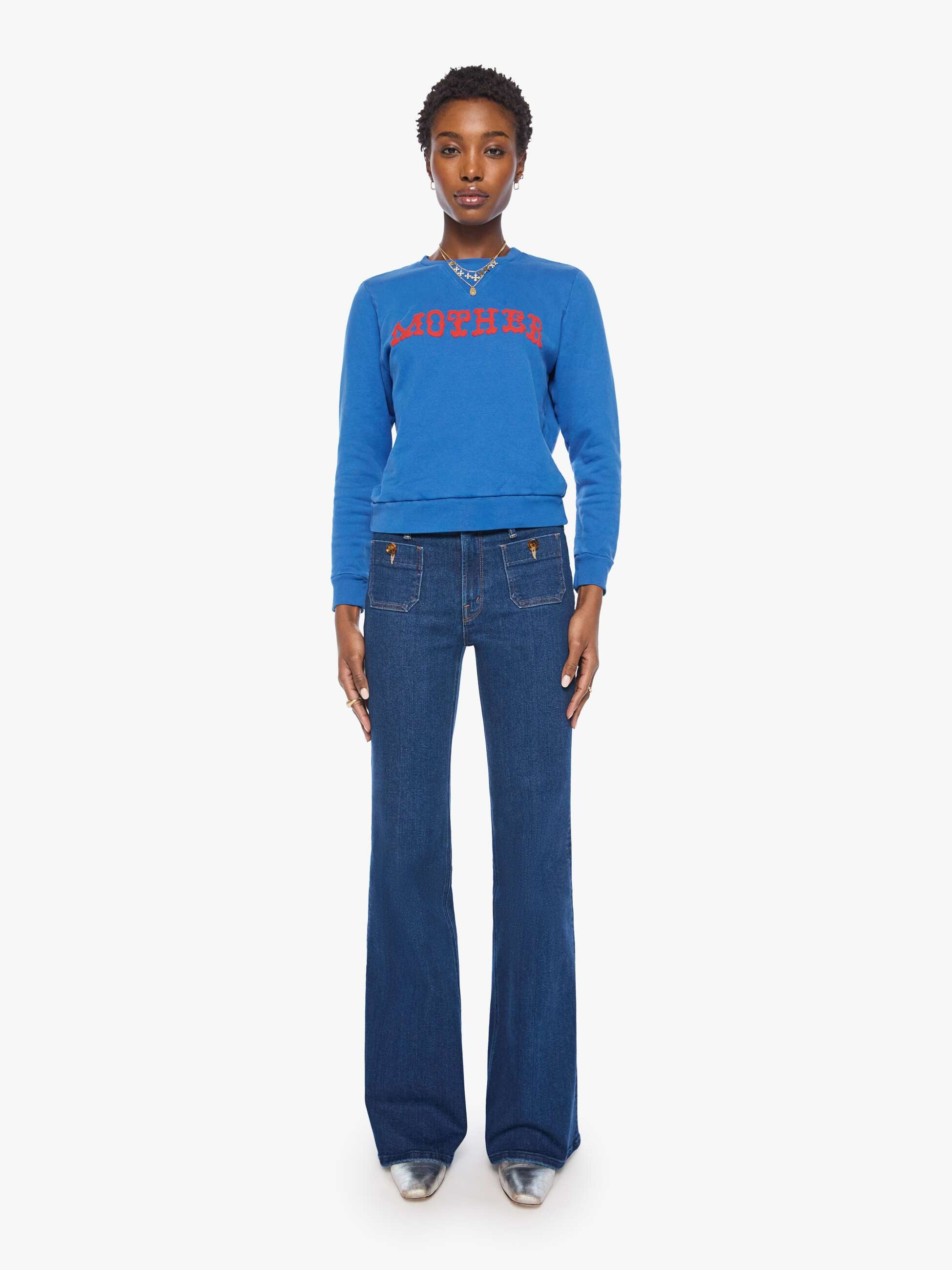 Mother The Dorito Camper Sweatshirt Western MOTHER blau