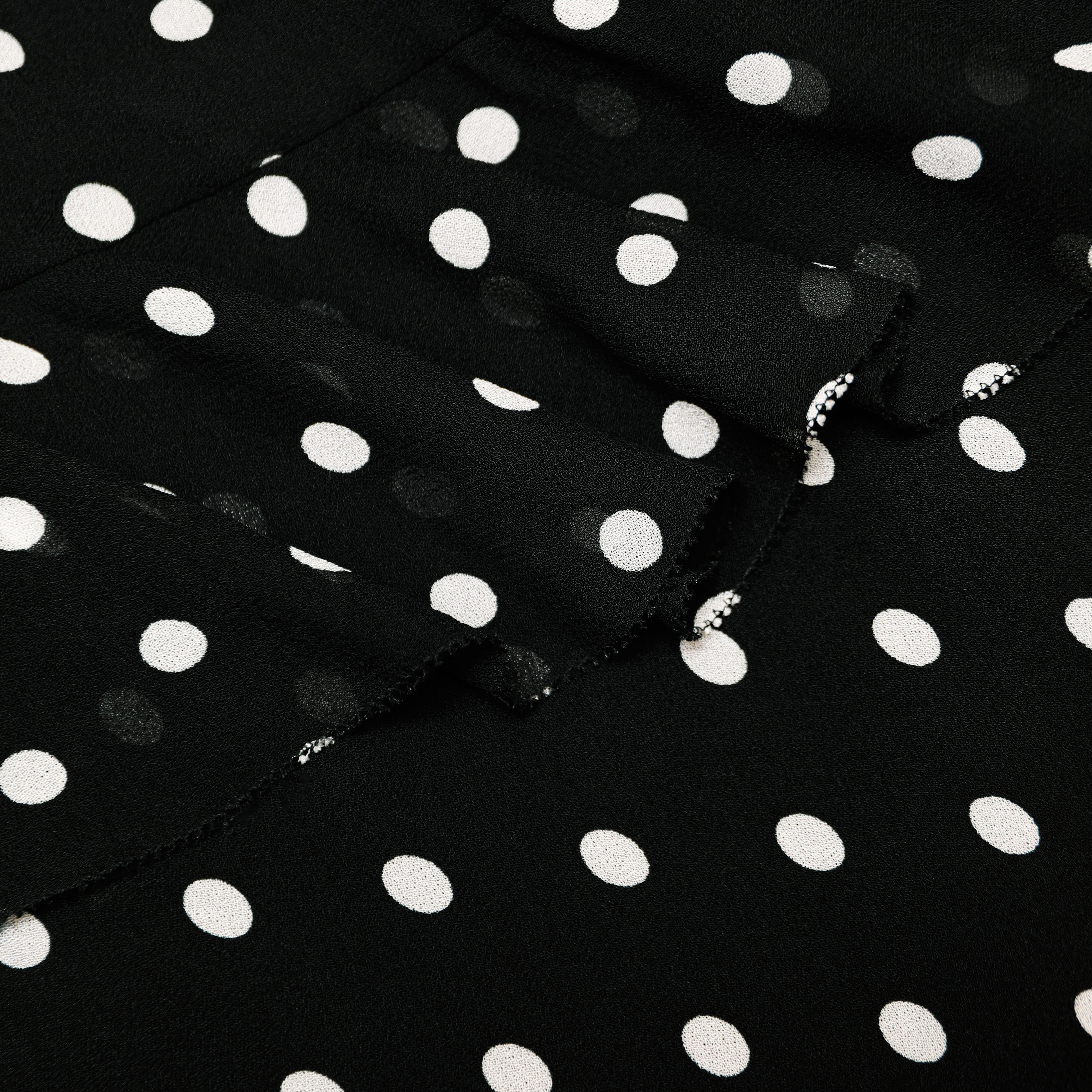 Self Portrait Dresses Black Polka Dot Maxikleid Schwarz Dots