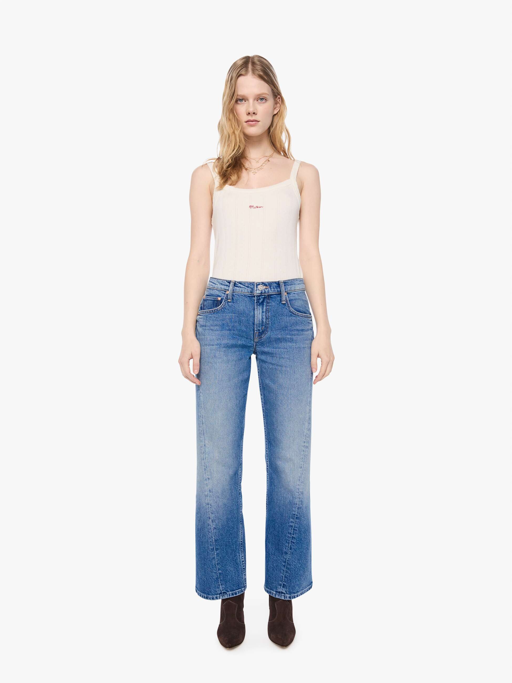 Mother Lil Bookie Twist Bootcut Jeans Just An Animal