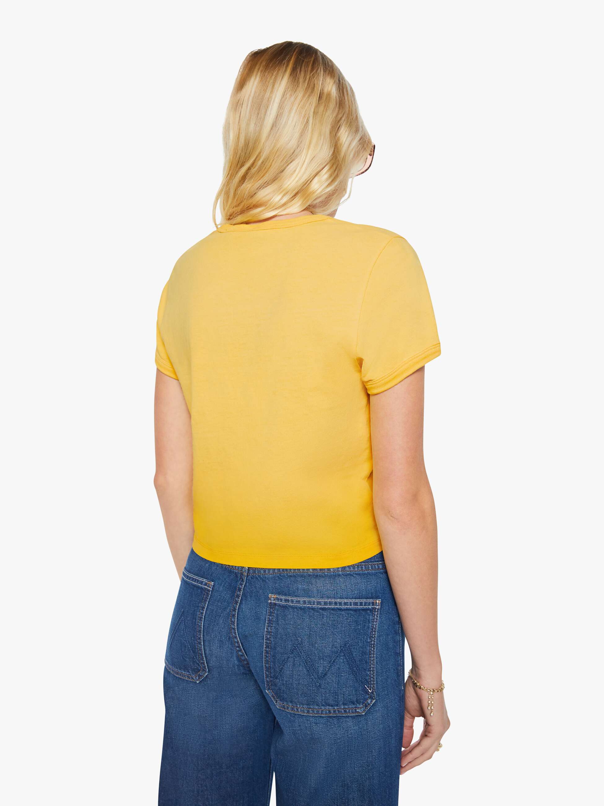Mother The Itty Bitty Ringer T-Shirt Desert Sun Palm