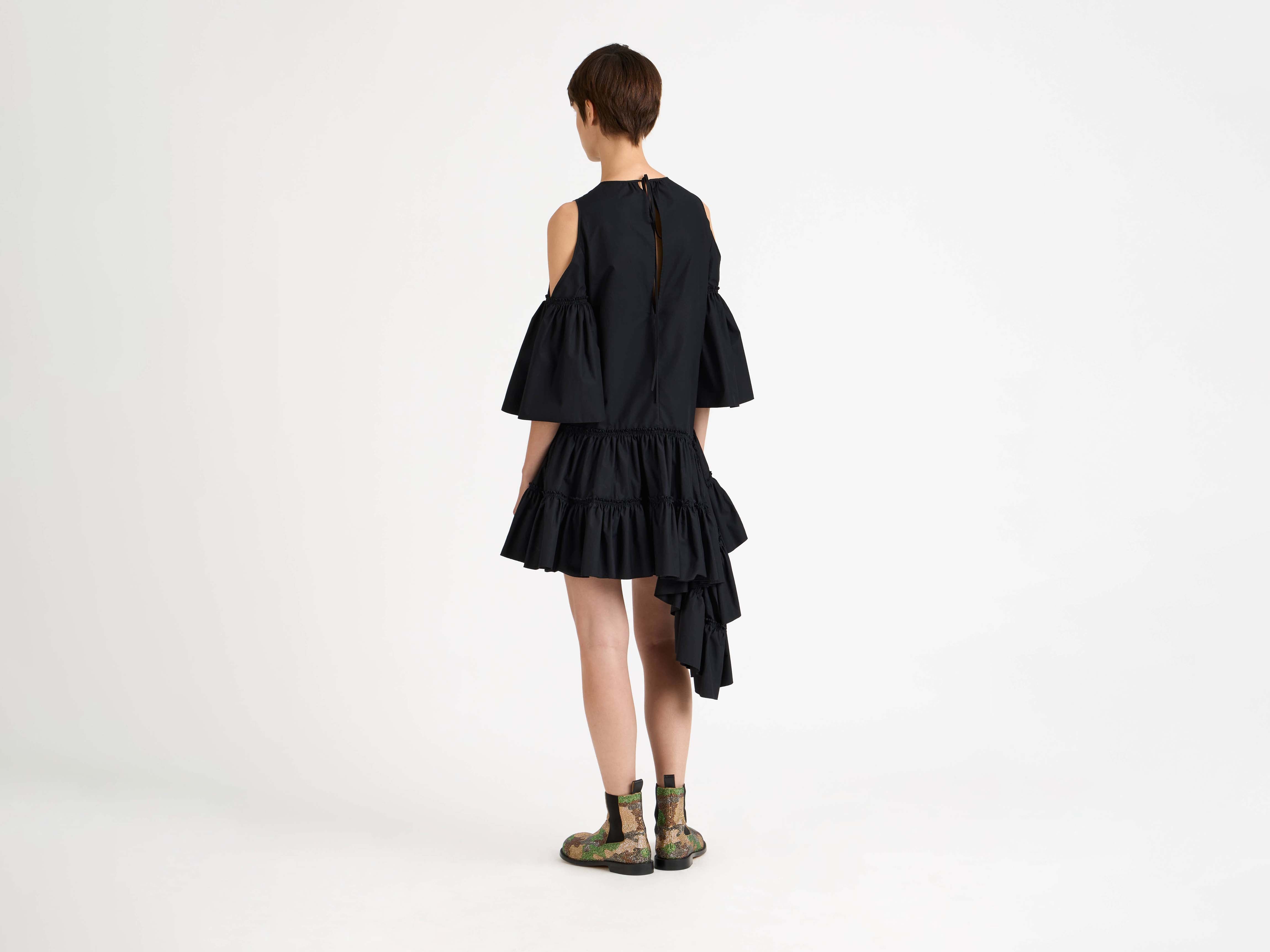 J.W.Anderson Dresses Ruffle Kleid Schwarz Baumwolle