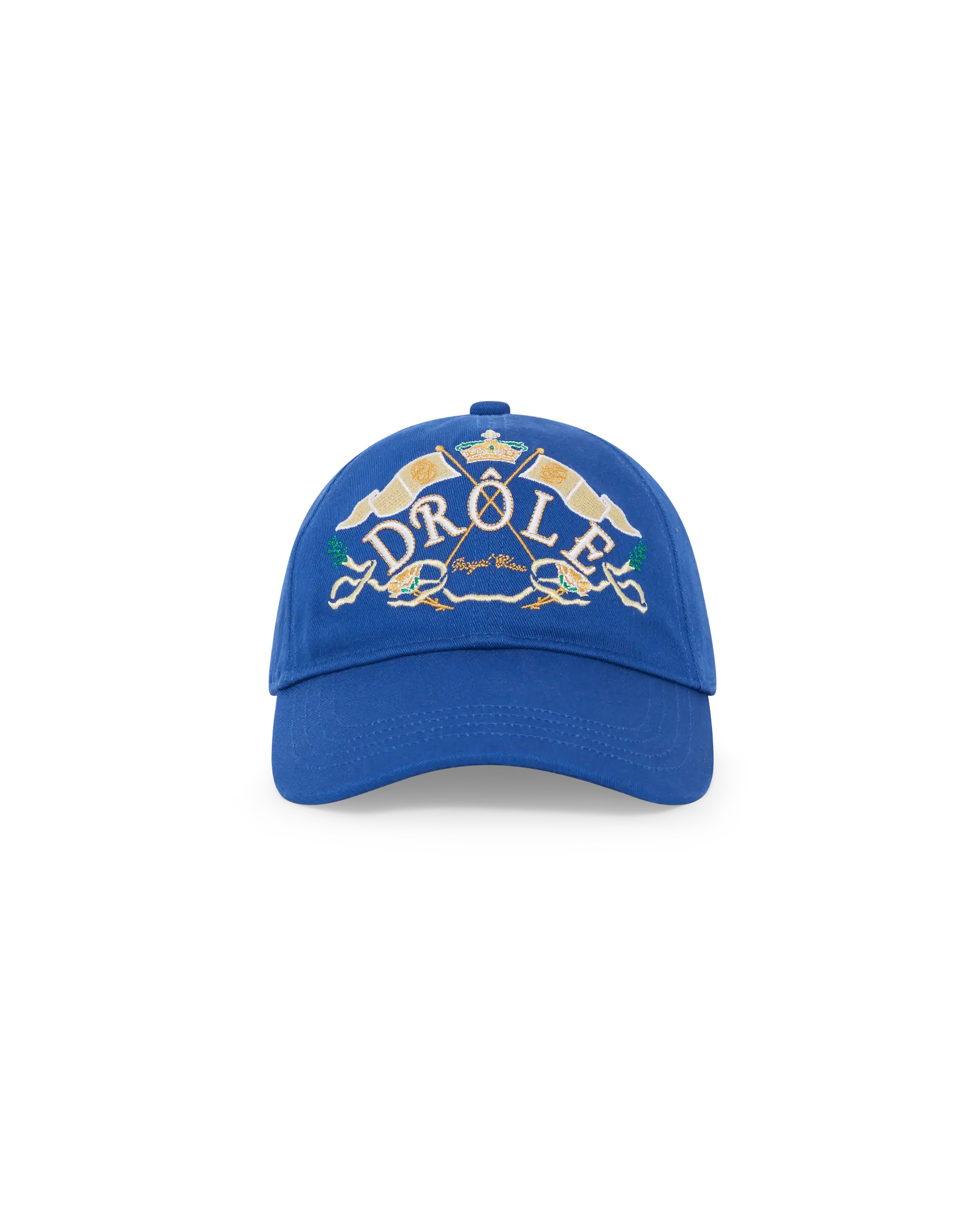 Drôle De Monsieur Crest Cap Blau Baumwolle Stickerei OS