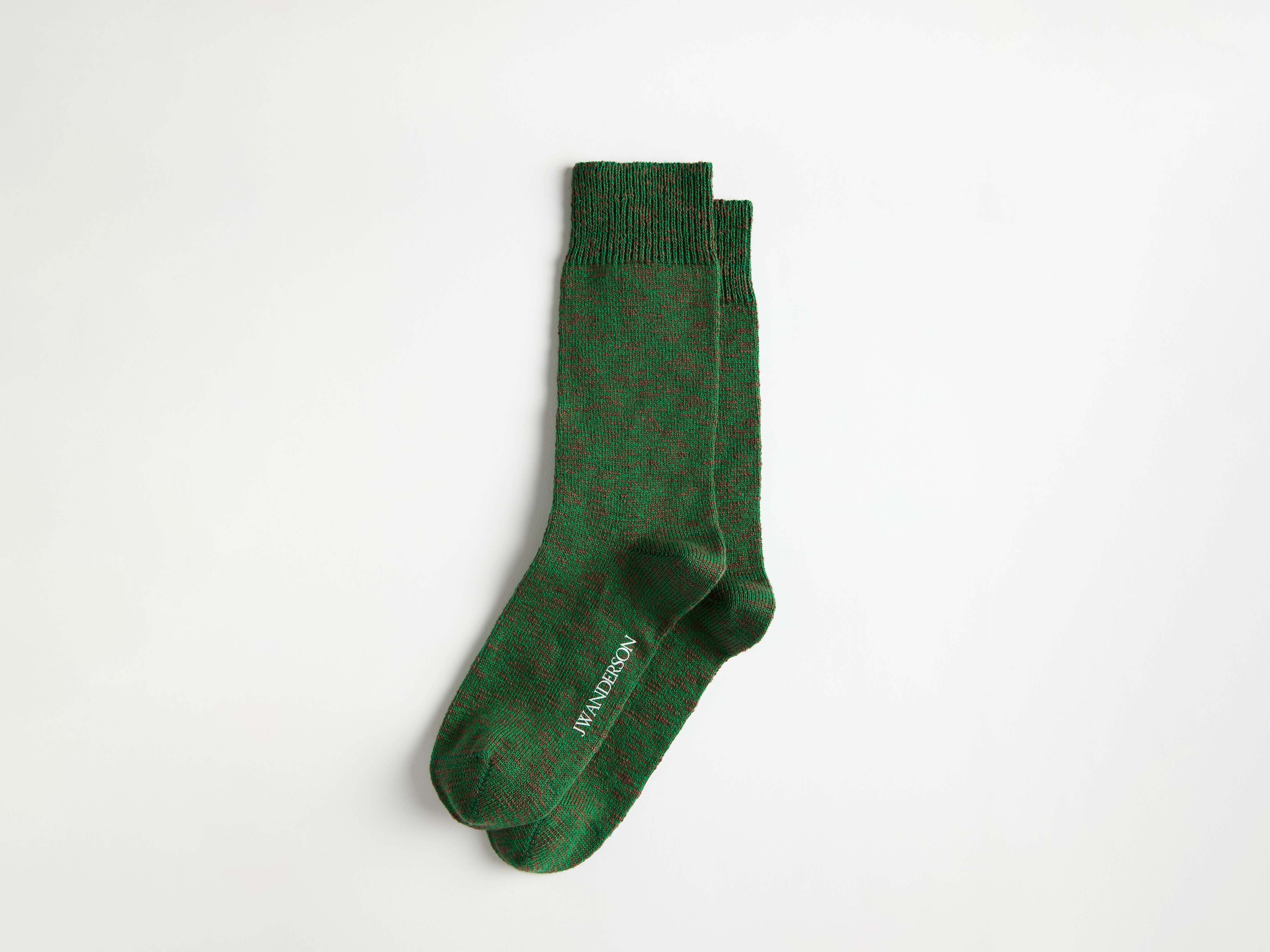 J.W.Anderson Socks Cotton Slub Socke Bottle Green Grün