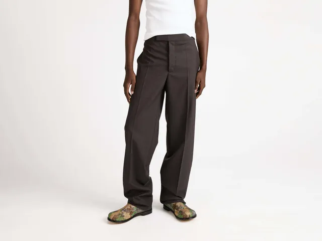 J.W.Anderson Tailored Tuxedo Trousers Braun Weit
