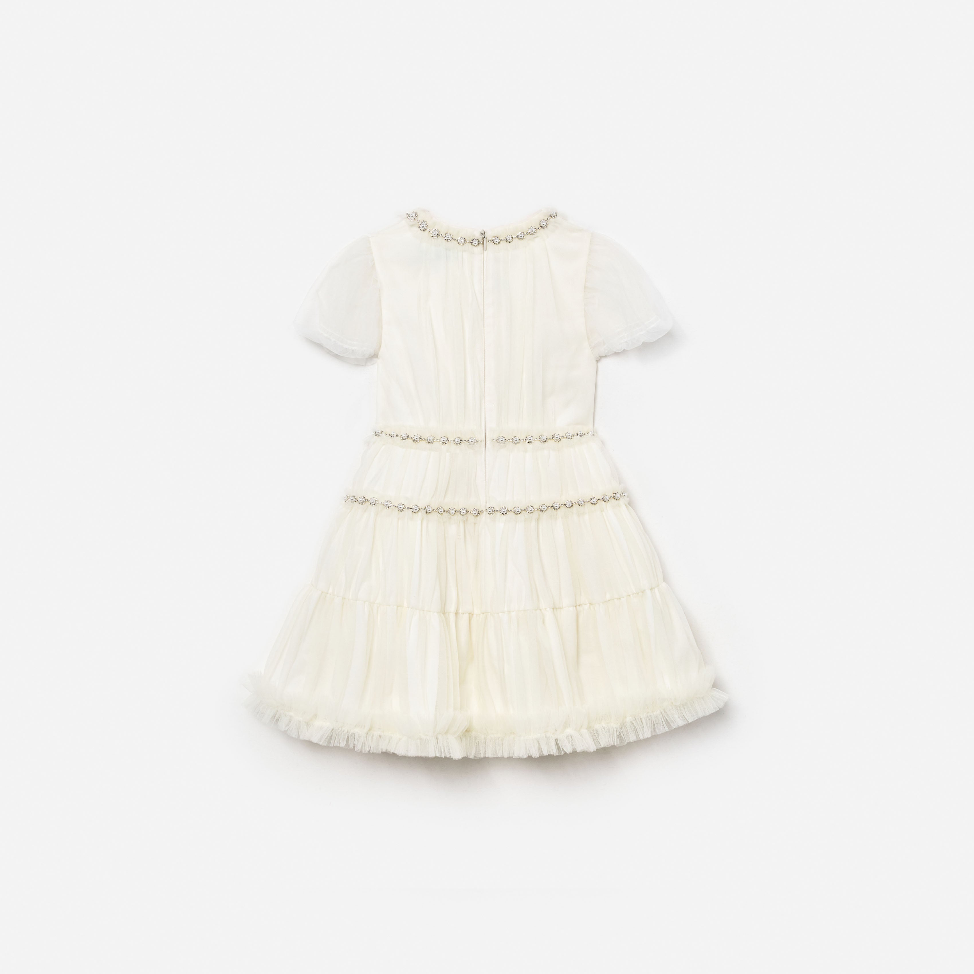 Self Portrait Dresses Cream Tulle Kinderkleid Creme 5-6 Tüll