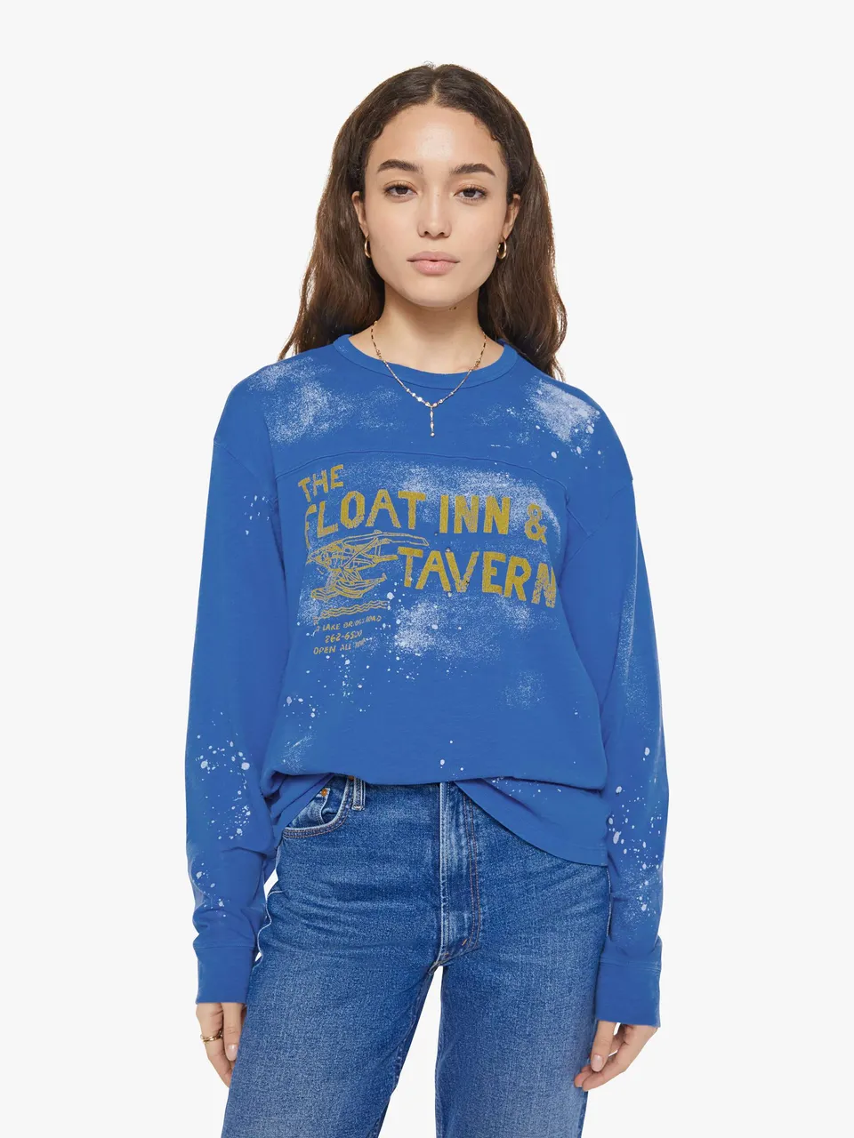 Mother Player T-Shirt Blau Float Inn & Tavern Langarm