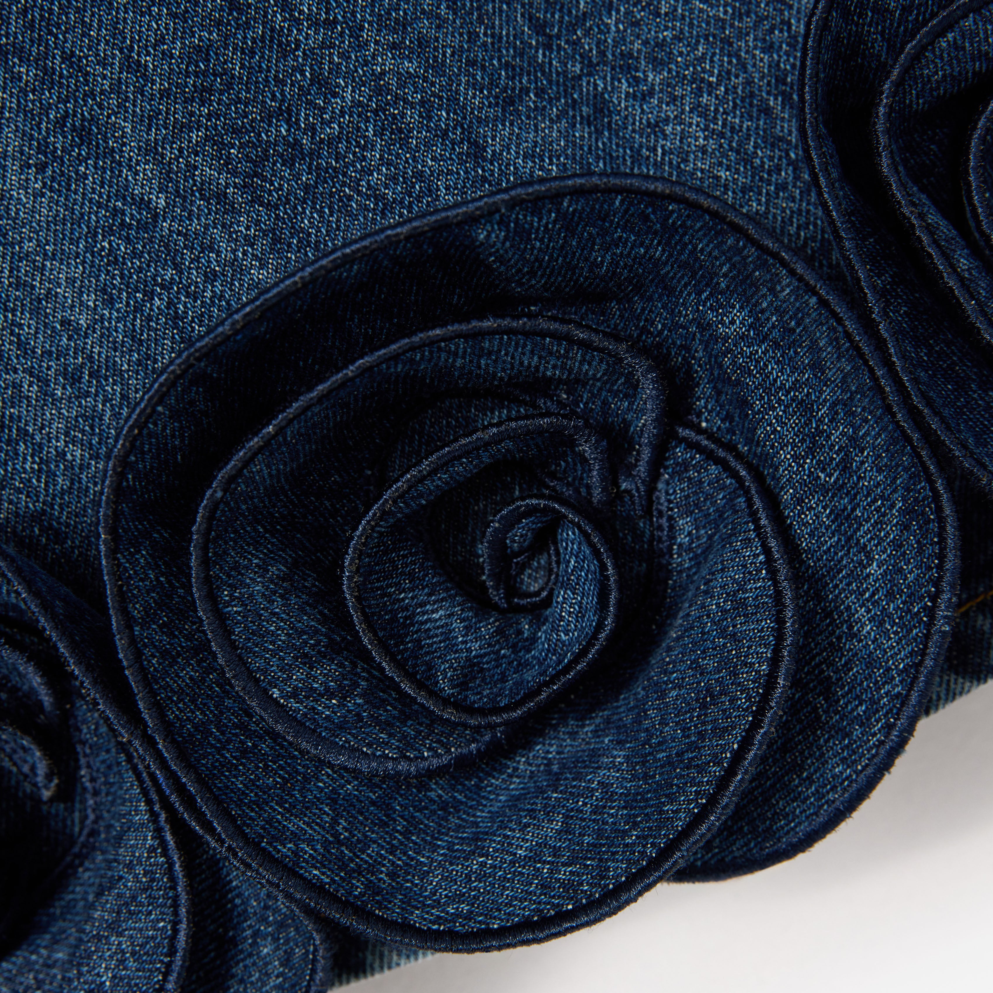 Self Portrait Denim Flower Kinderkleid Denim Blumen