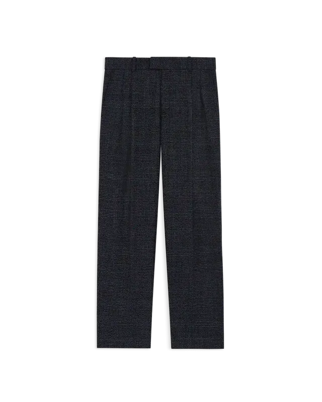 Drôle De Monsieur Pantalon Golfeur Laine Hose Navy Karo