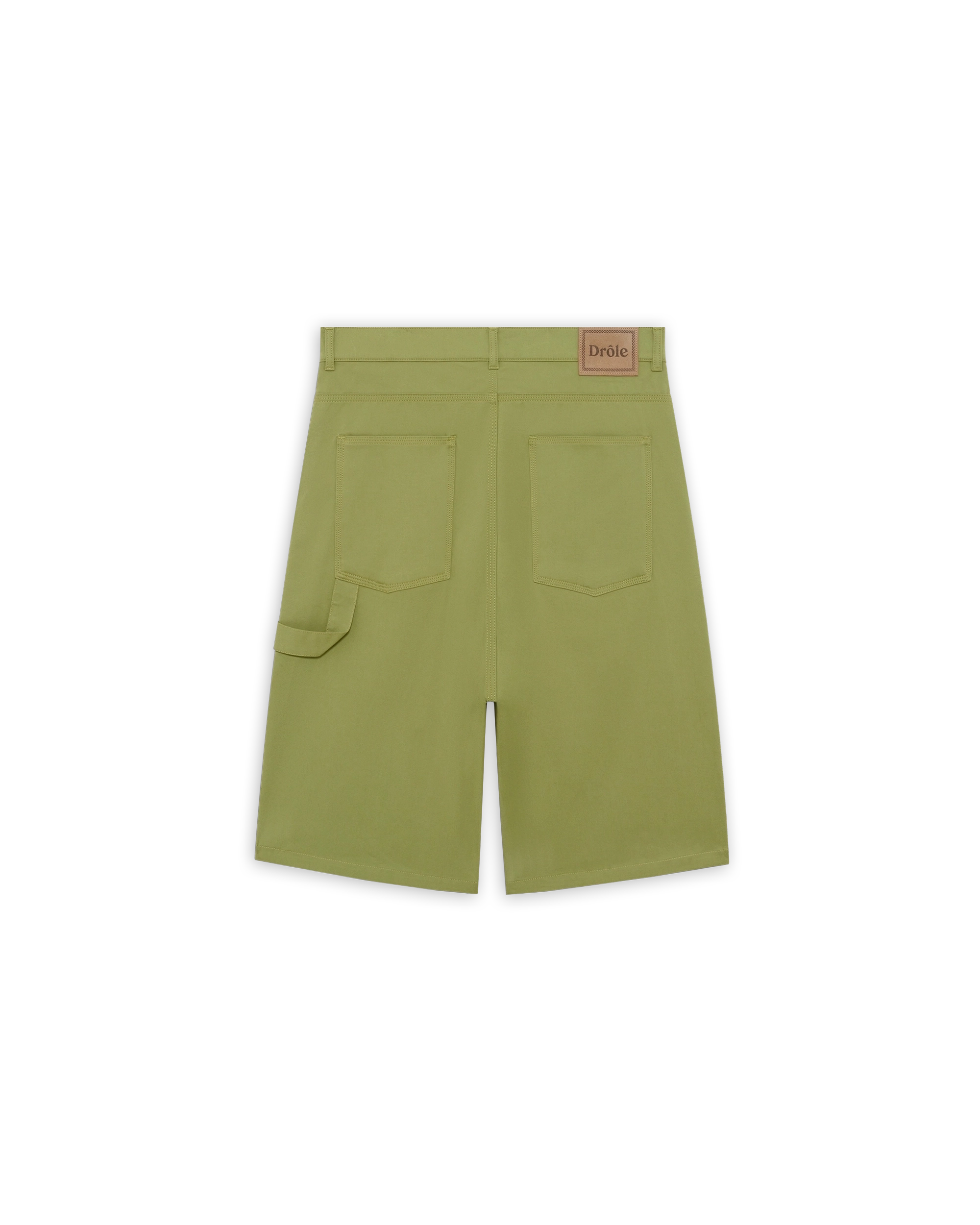 Drôle de Monsieur Short Baggy Coton Shorts Baumwolle Grün