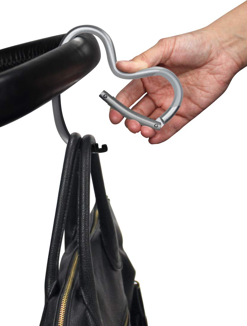 Dooky Universal Hook Herz Kinderwagenhaken Silber Alu