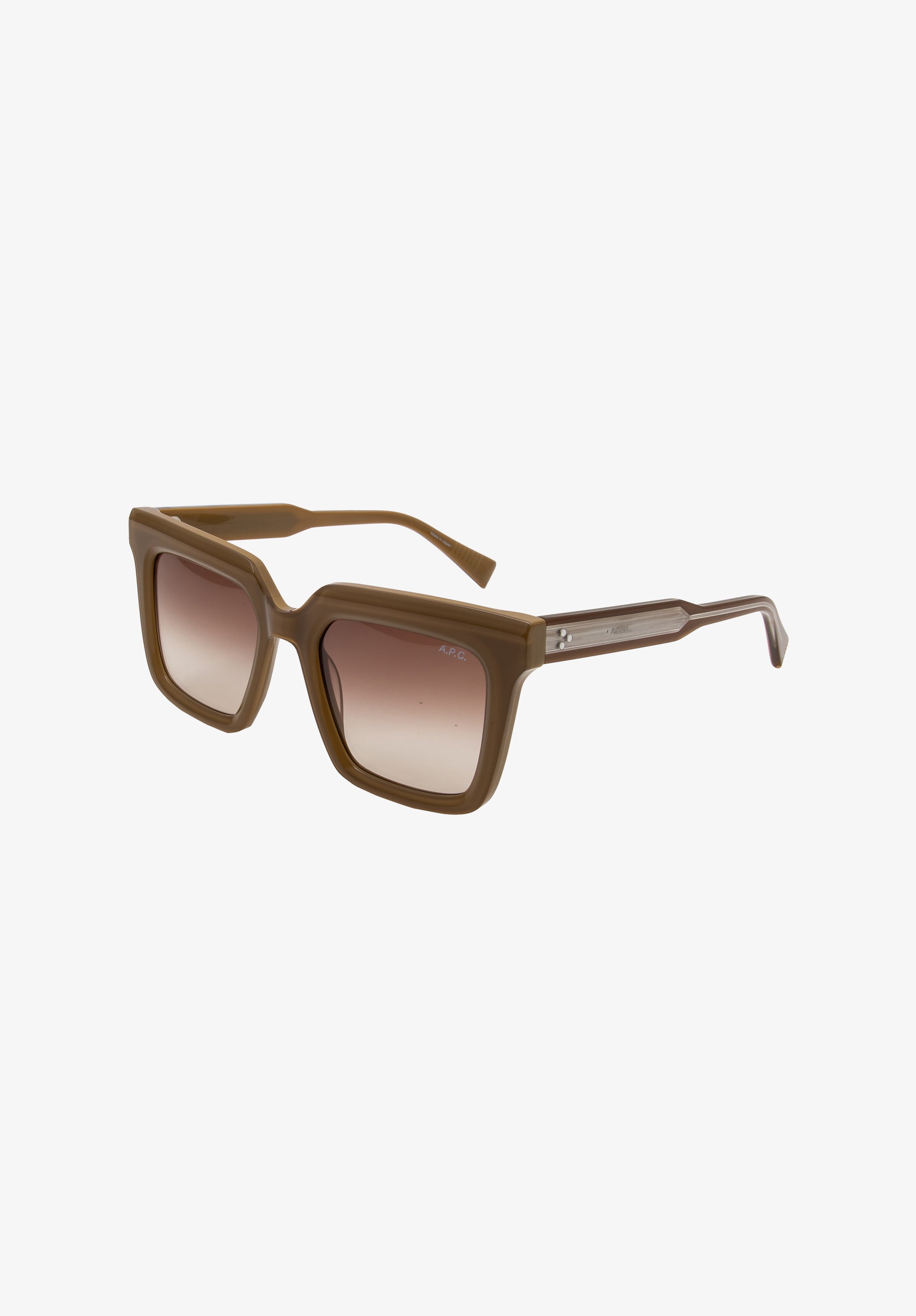 A.P.C. Les Carrées Sonnenbrille braun TU UV-Schutz
