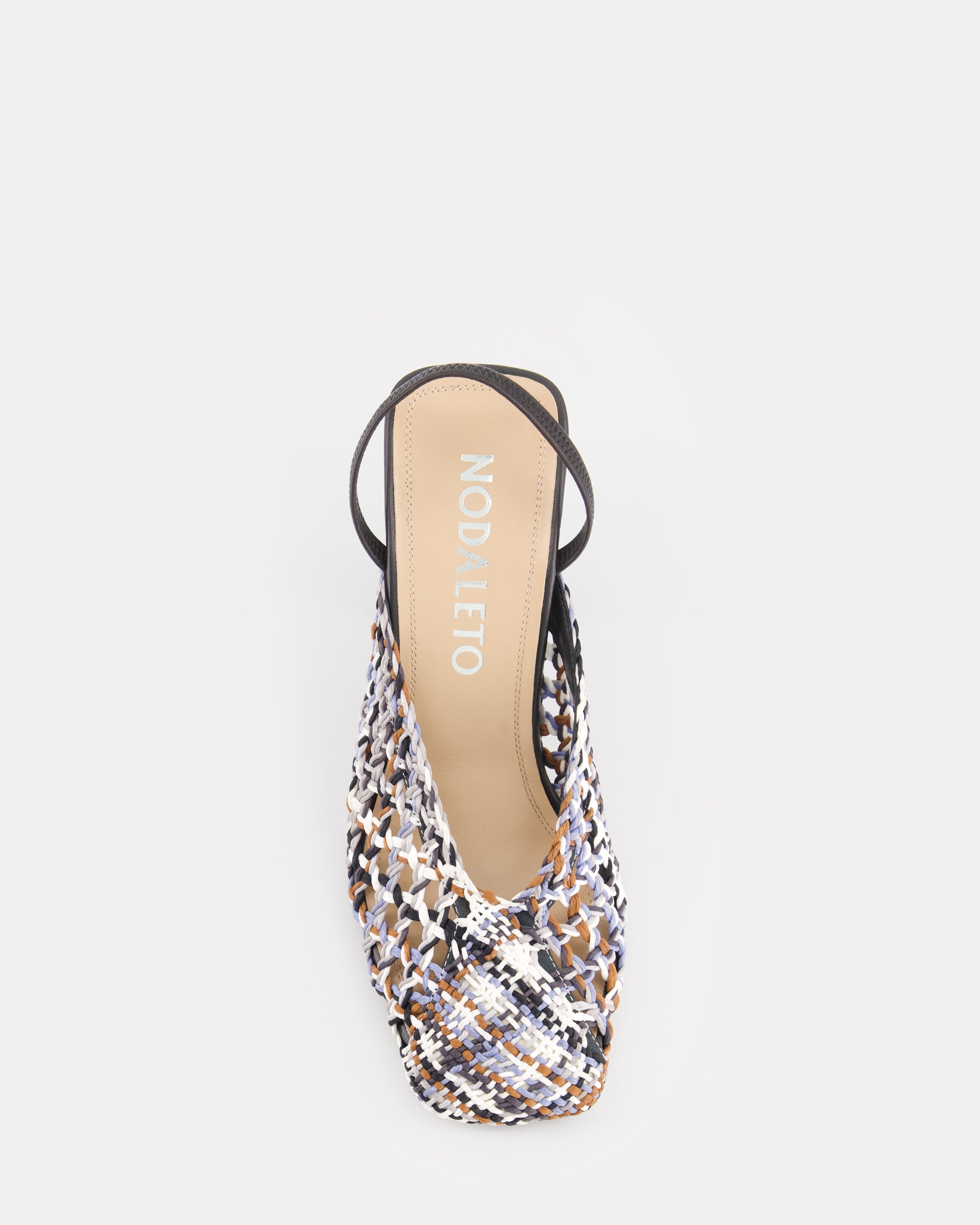 Nodaleto Nodstalgia Anya 90 Slingback Black Yarn 9 cm