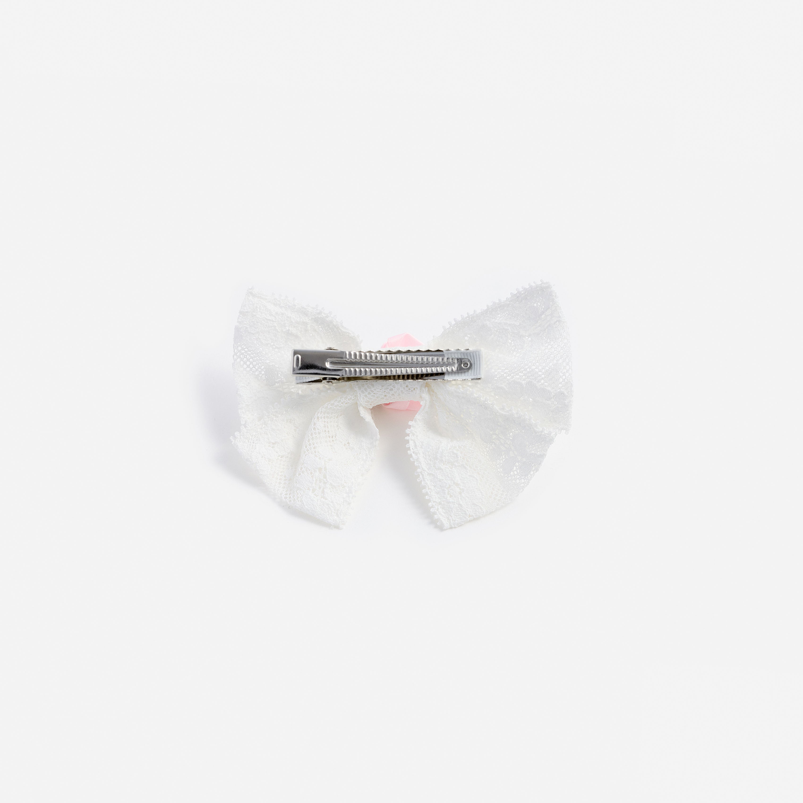 Self Portrait Cream Large Lace Bow Haarclip Creme Spitze