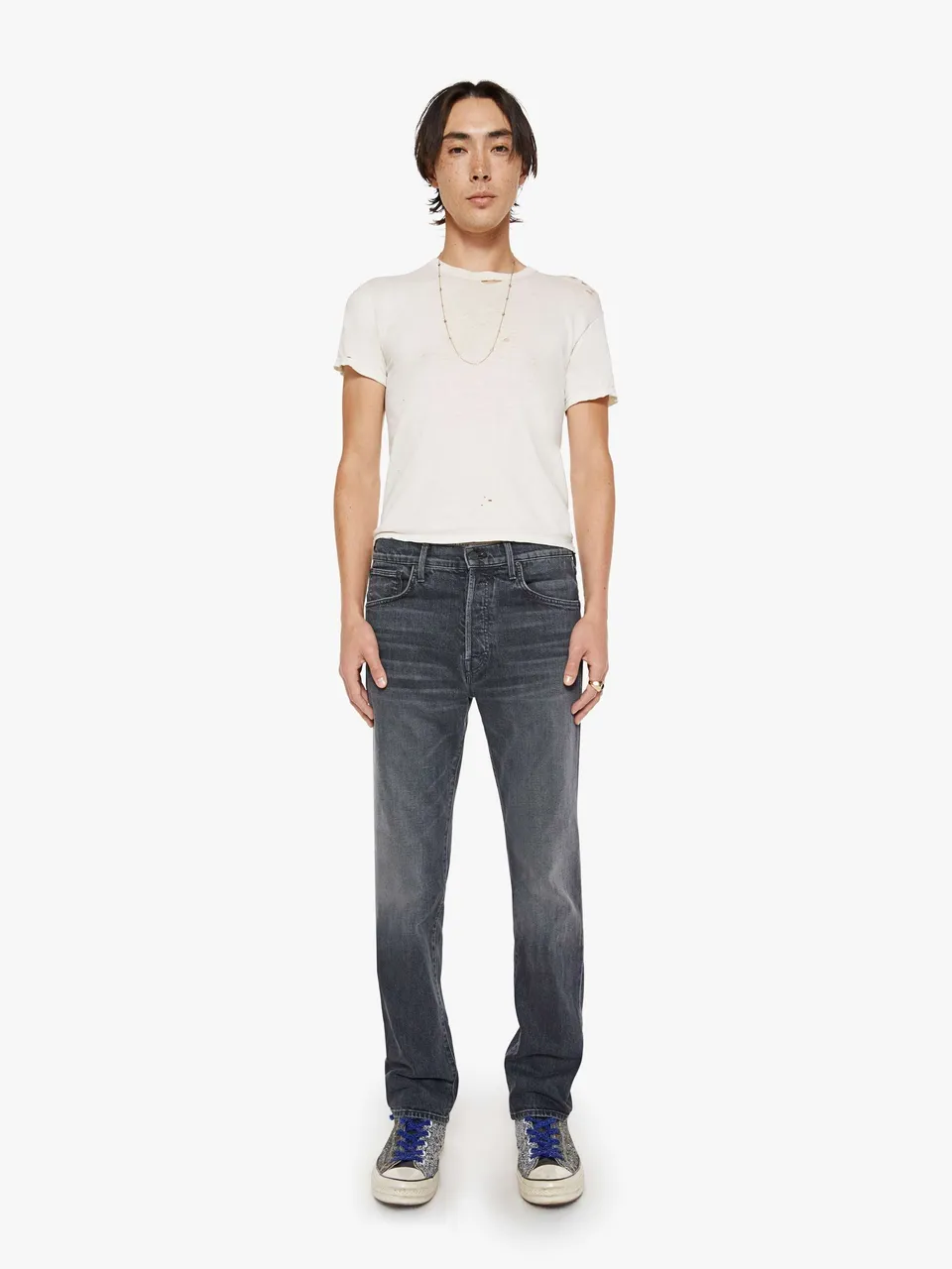 Mother The Ace Jeans Questionable Decisions Schwarz