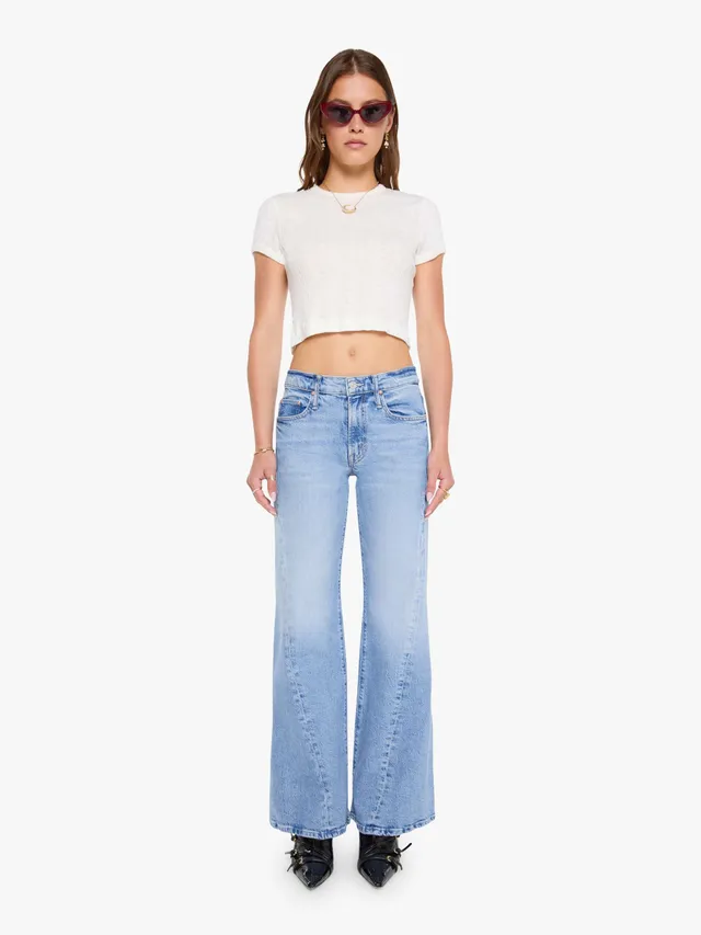 Mother Sidestepper Twist Jeans Sow Surreal hellblau