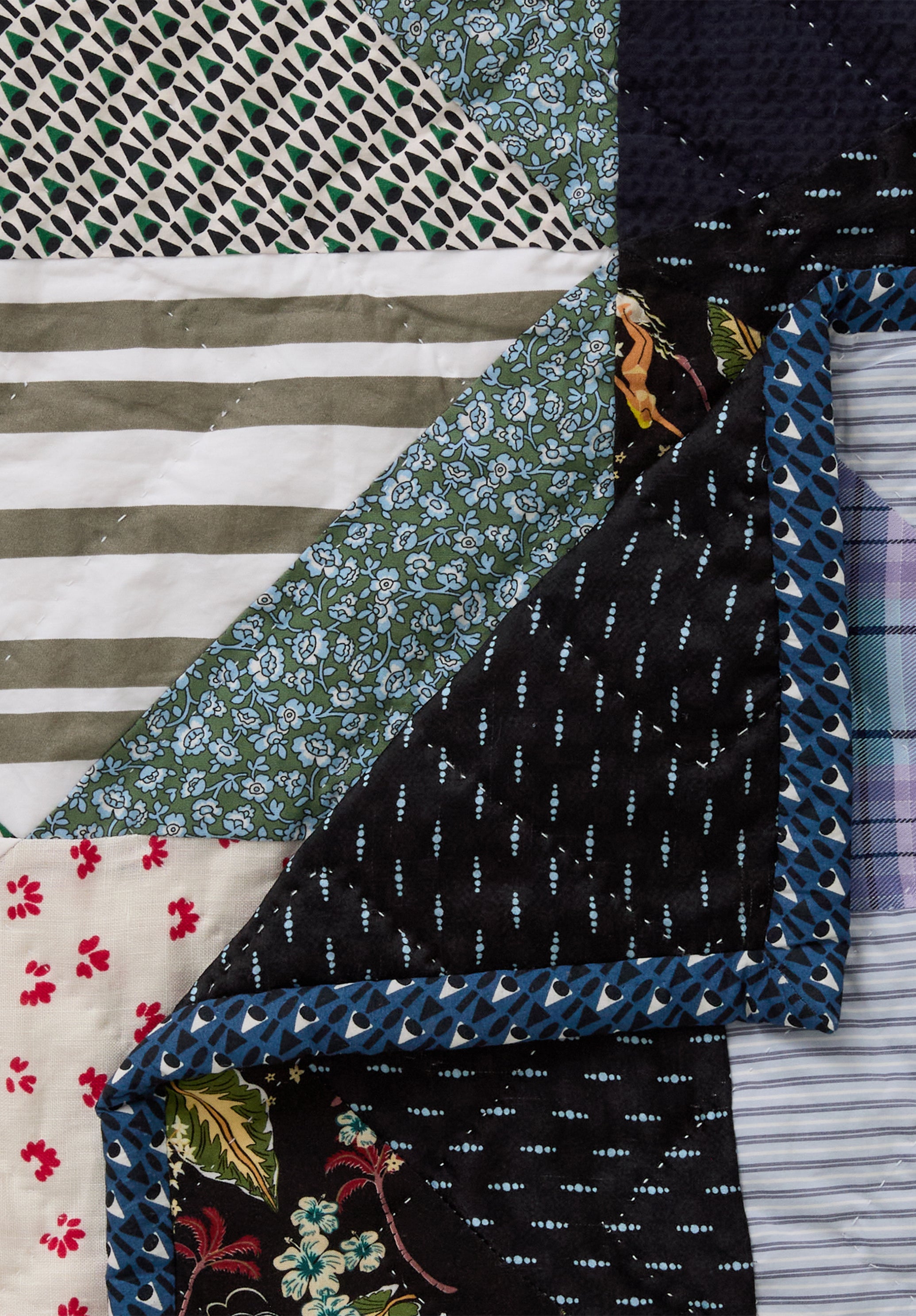 A.P.C. Danny Quilt Patchwork schwarz-weiß