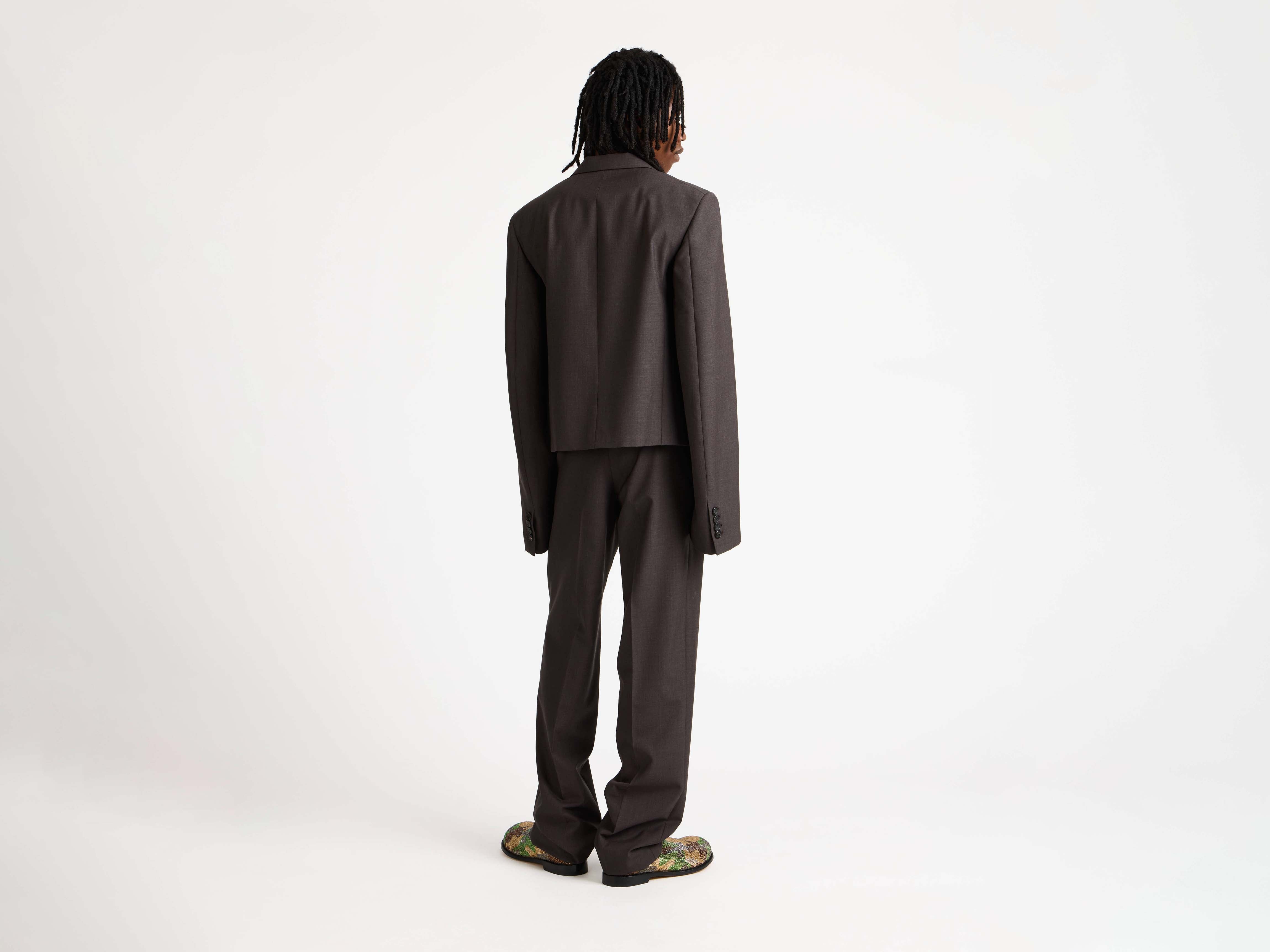 J.W.Anderson Tailored Tuxedo Trousers Braun Weit