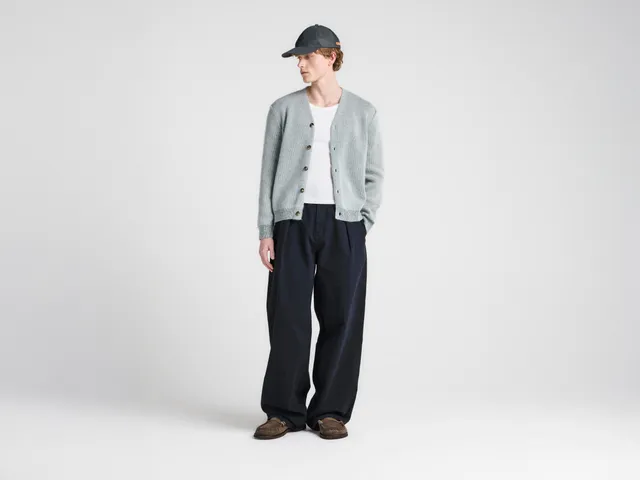 J.W.Anderson Knitwear Mohair Cardigan Herren Hellgrau