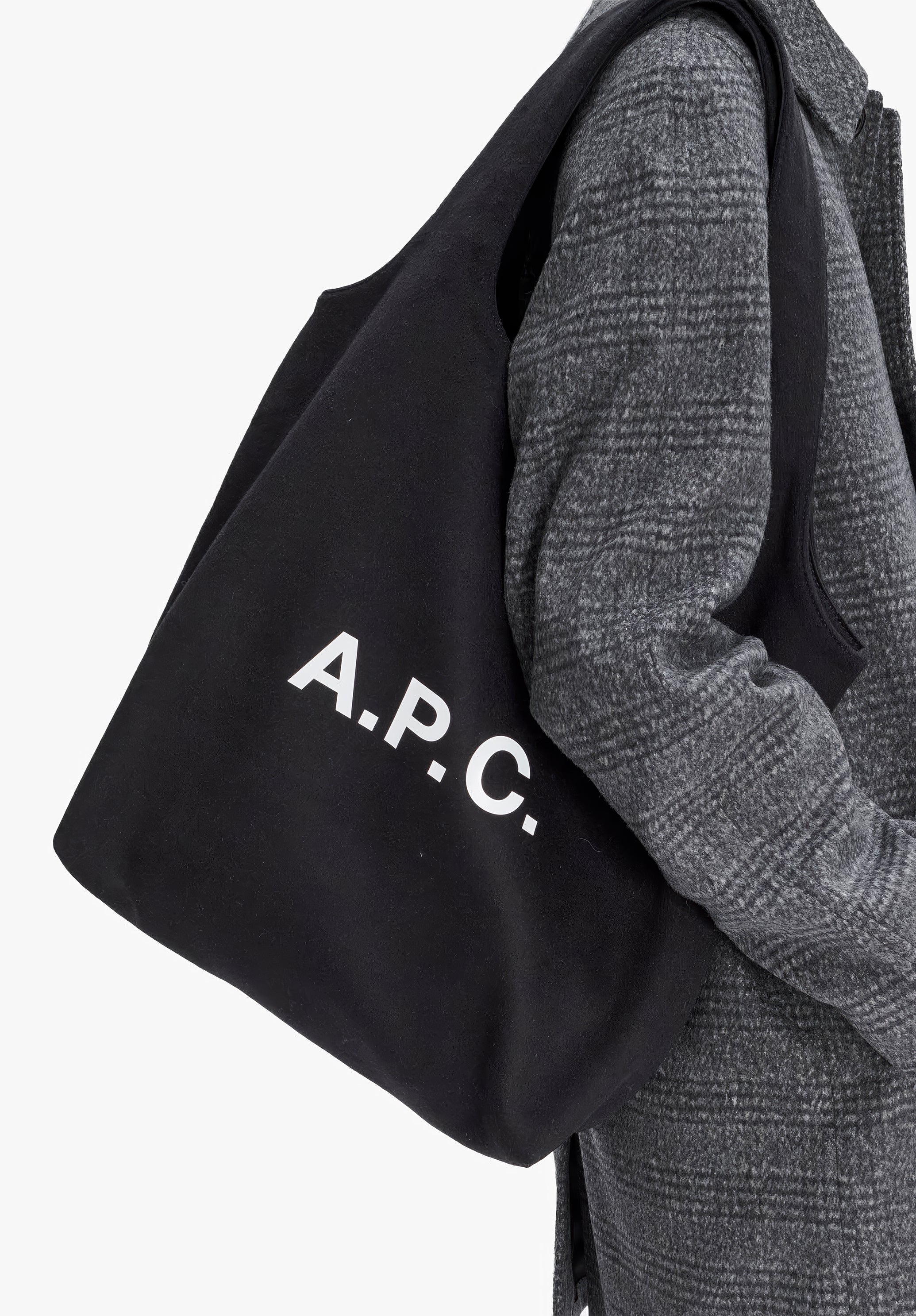 A.P.C. Ninon Stoffbeutel TU weiß Logo