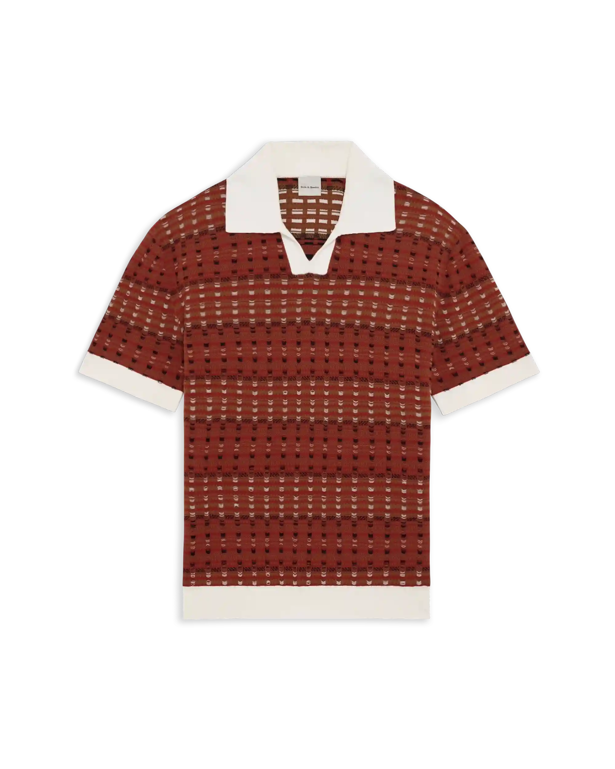 Drôle De Monsieur Polo Maille Coogie Polo dunkelrot Baumwolle