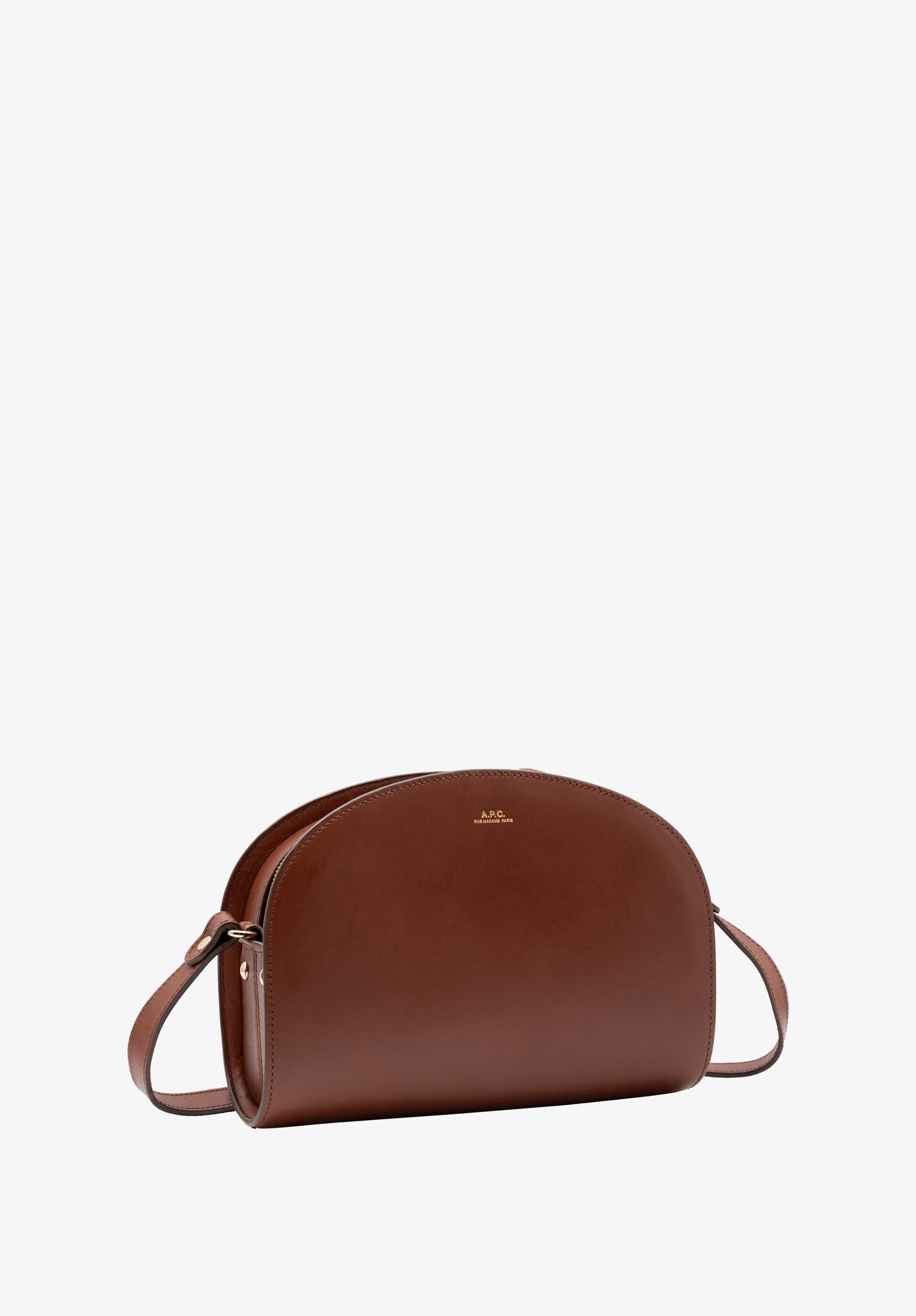 A.P.C. Demi-Lune Tasche TU Glattleder Umhängetasche