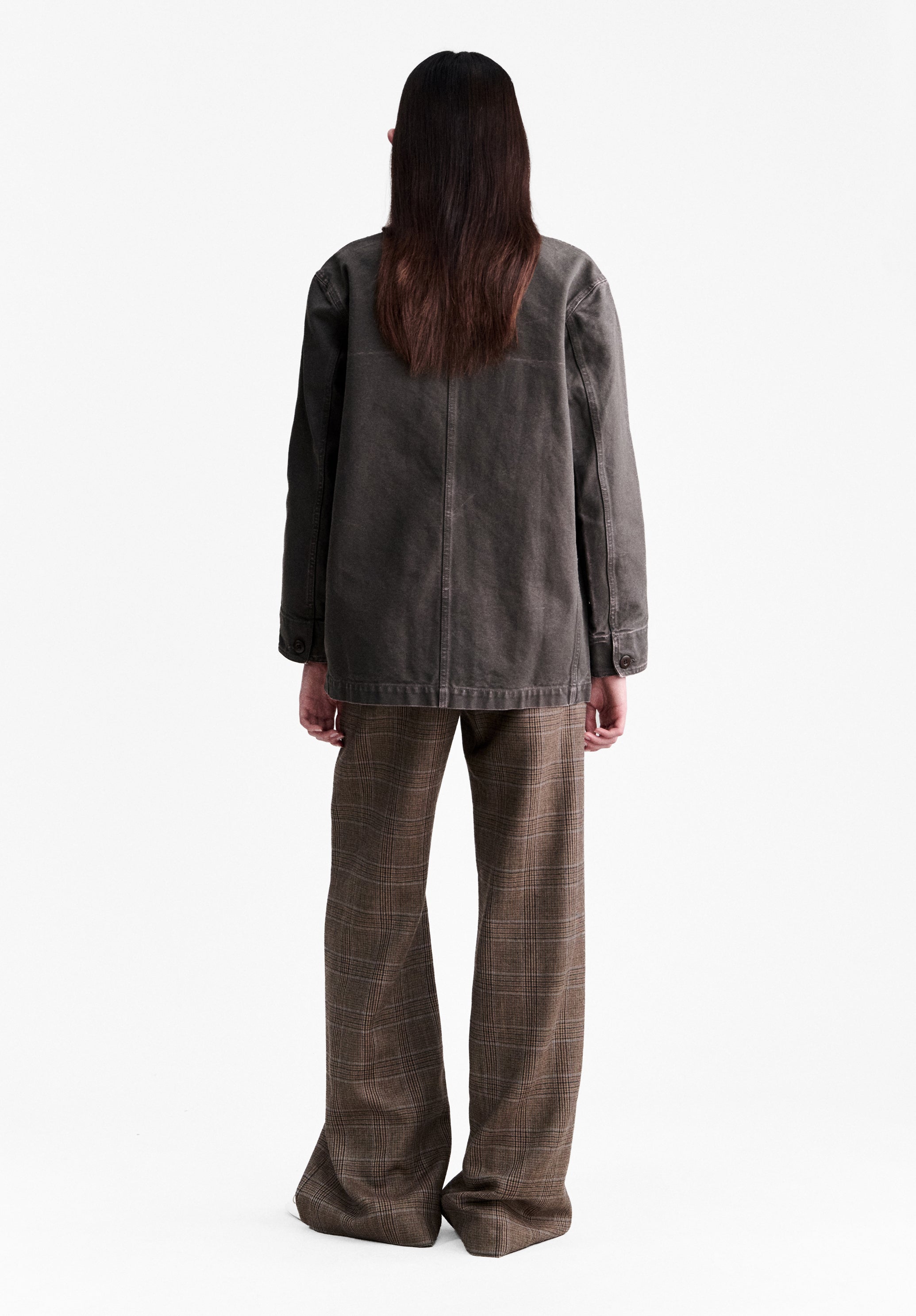 A.P.C. Karierte Hose ausgestellt mittelhoch Damen