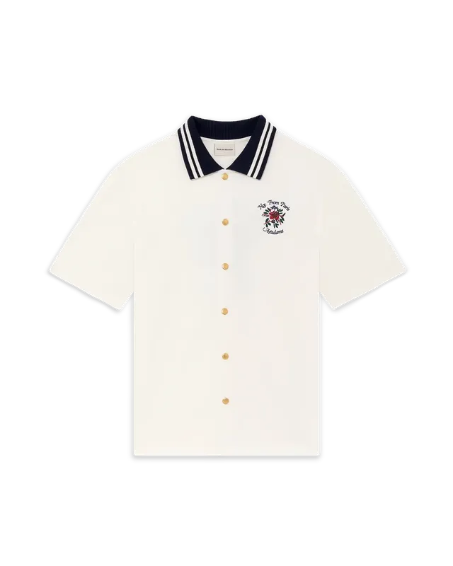 Drôle De Monsieur Slogan Rose Hemd Off White Piqué