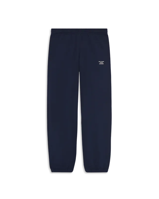 Drôle De Monsieur Slogan Fleece Joggers Jogginghose Navy