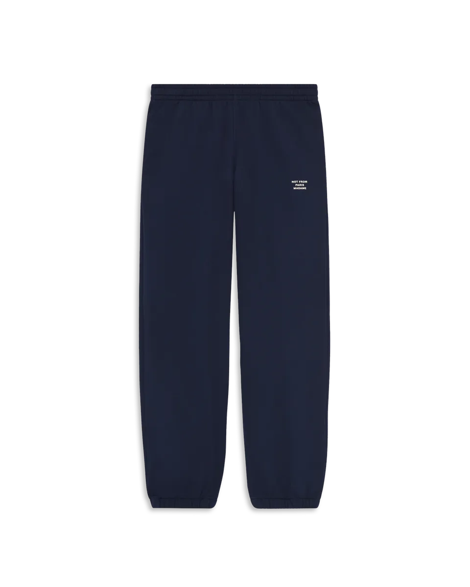 Drôle De Monsieur Slogan Fleece Joggers Jogginghose Navy